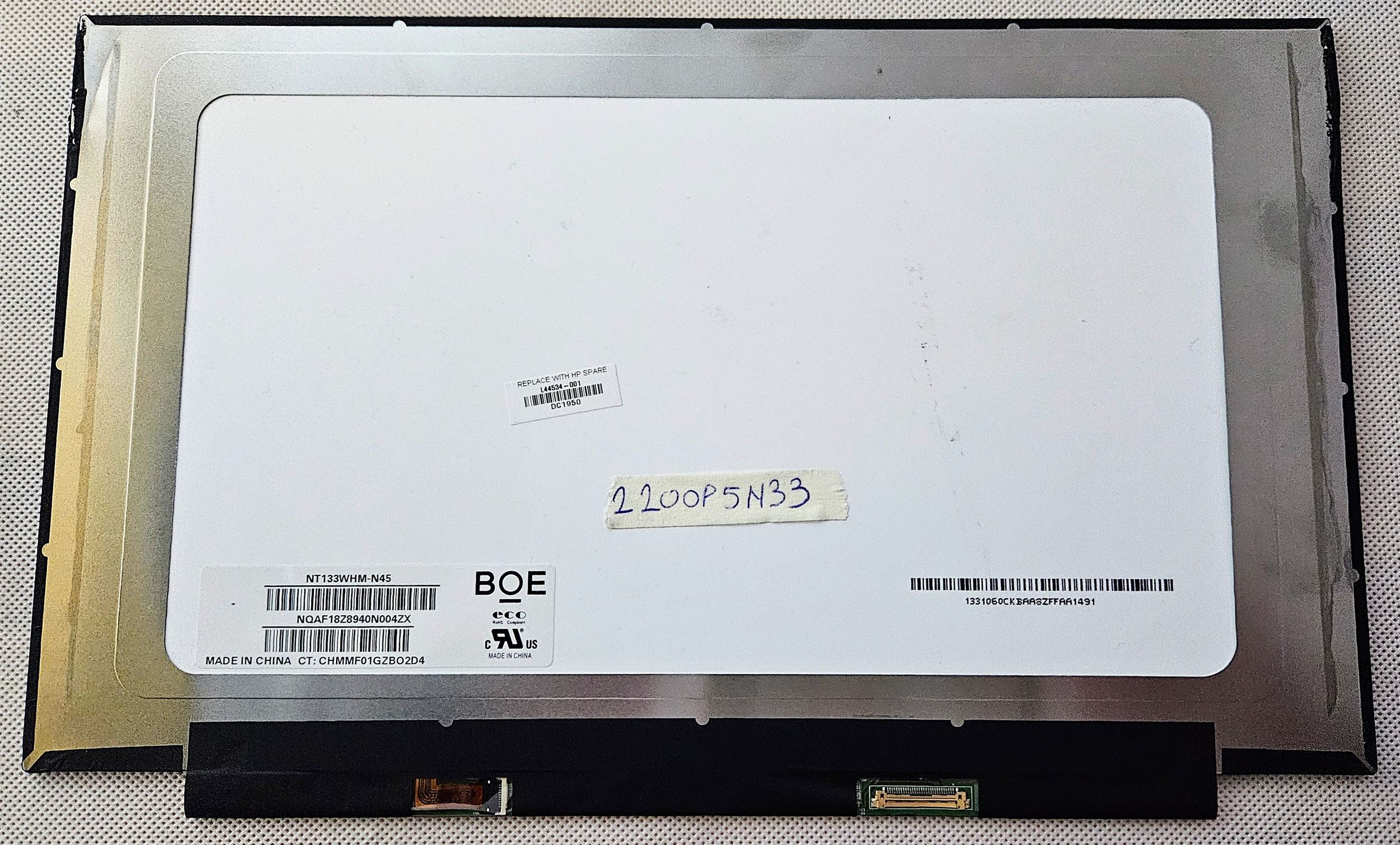 Original 13,3 LED HD Display Bildschirm Matt AG BOE BOEHYDIS NT133WHM-N45