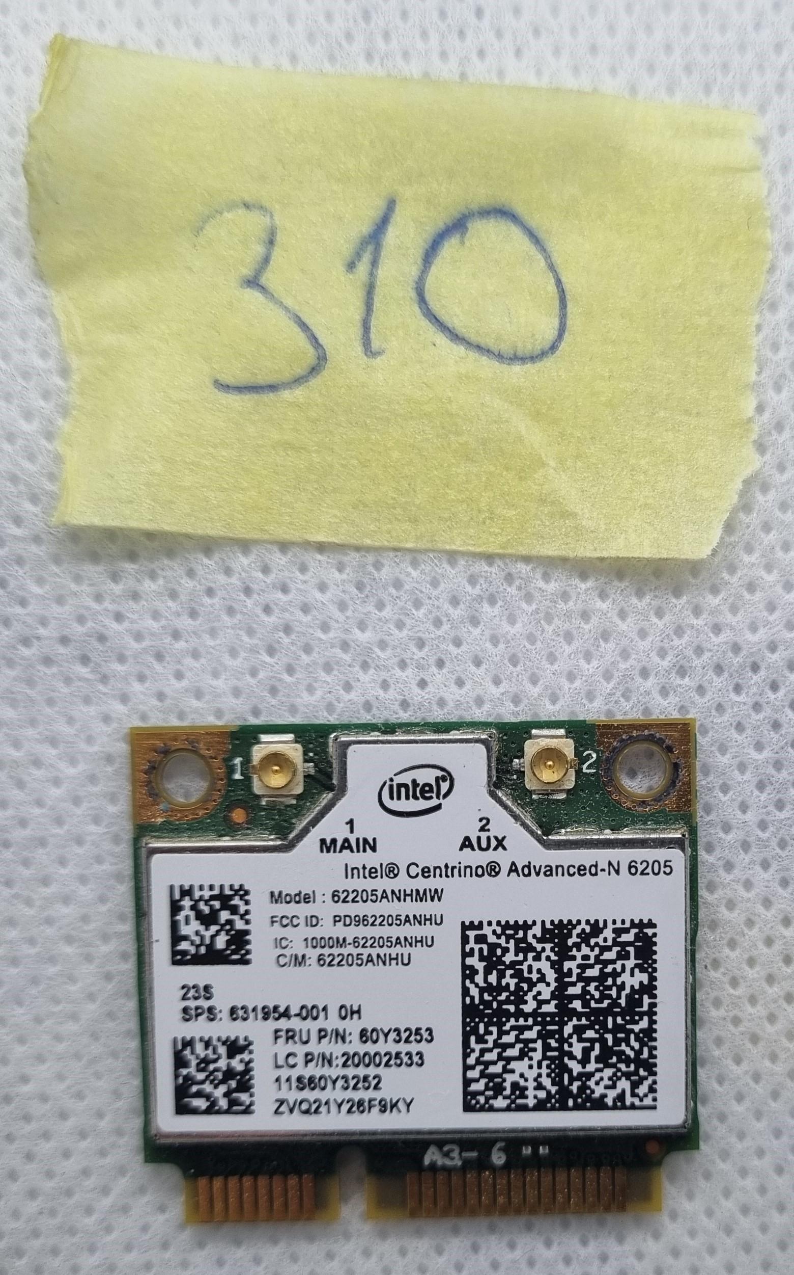 Intel Centrino Advanced-N 6205 WLAN WIFI Mini PCIe Adapter Modell: 62205ANHMW