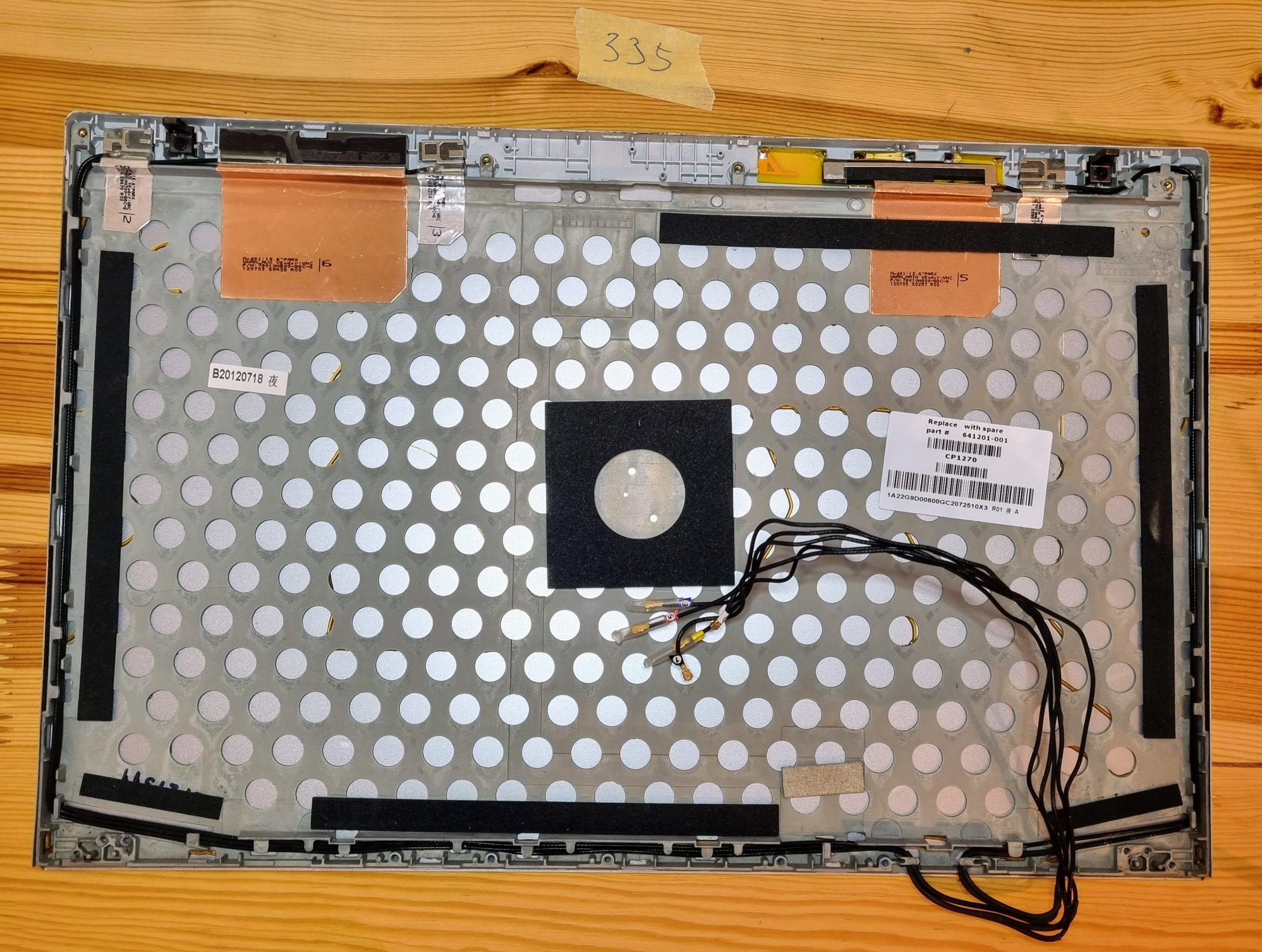 HP EliteBook 8560P LCD-Bildschirm-Rückabdeckung 641201-001 – Bild 2