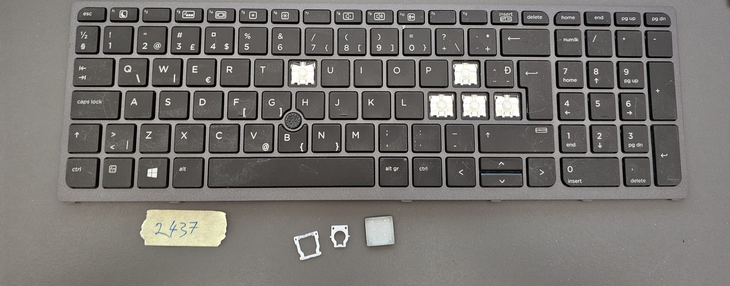 Tastatur mit Hintergrundbeleuchtung für HP 848311-001 PK131C31A00 SG-81610-XUA SN7142BL | PK131C31A28 | UK-Layout | Laptop-Teile