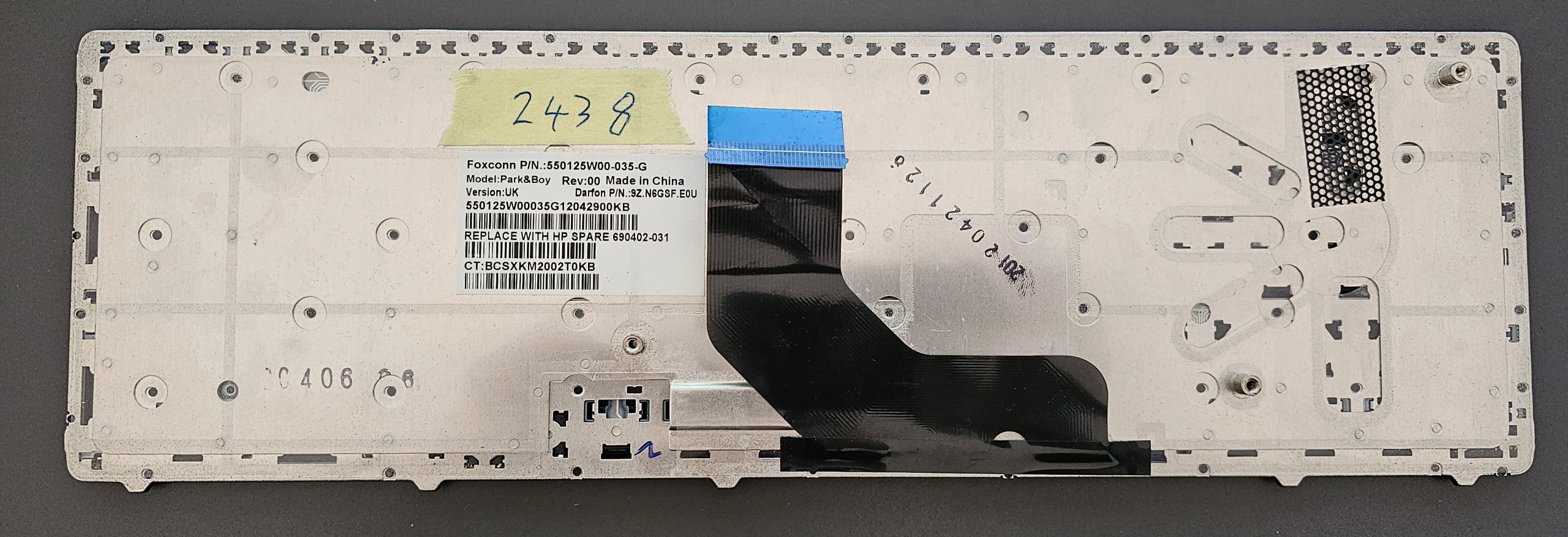 HP 701986-001 Laptop-Tastaturtaste für EliteBook 8570p | 550125W00-035-G | UK-Layout | Laptop-Teile – Bild 2