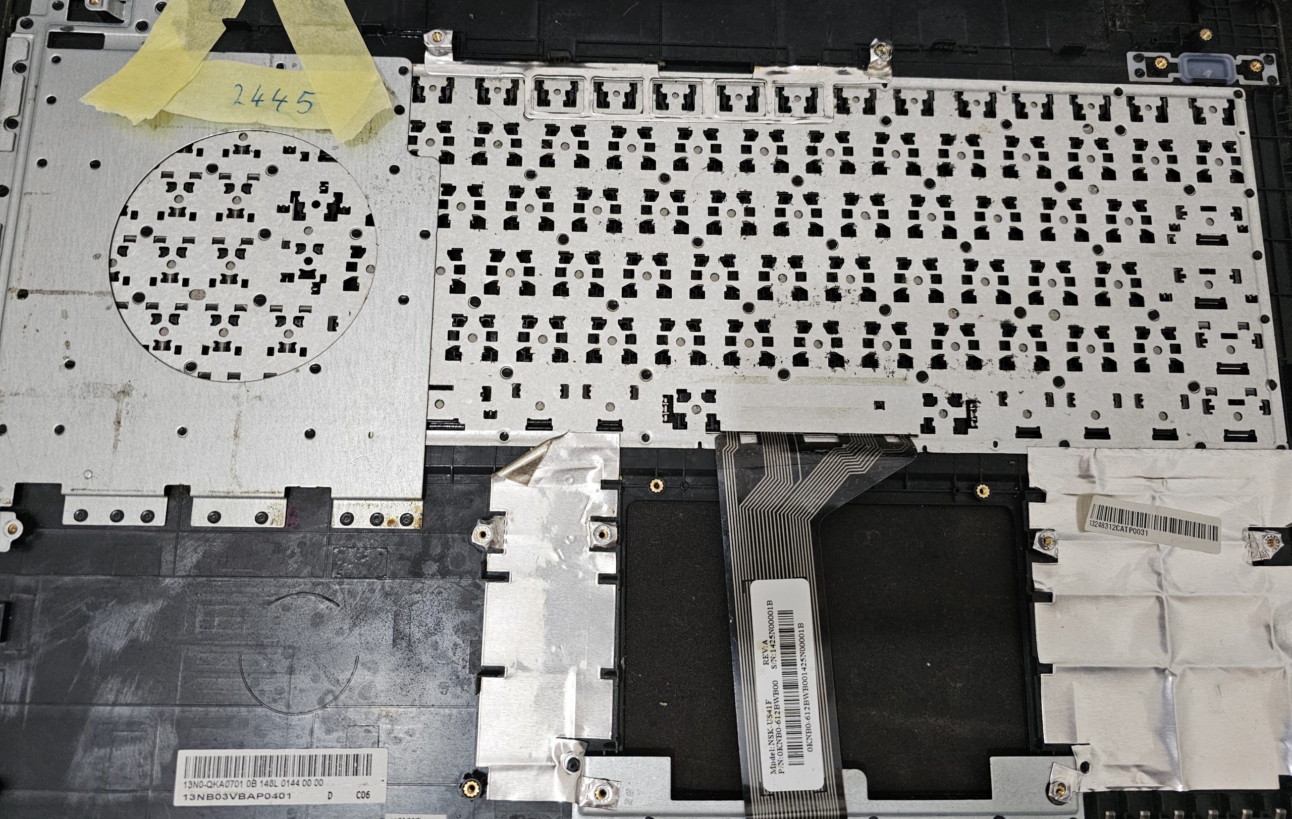 Individuelle Laptop-Tastaturtaste für die Asus F552-Serie – UK-Layout, keine Hintergrundbeleuchtung – Teil OKNBO-612BWB00 – Bild 2