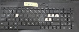 Individuelle Laptop-Tastaturtaste für HP 17-by1053dx – Original US-Layout, Schwarz – Teil L22751-001