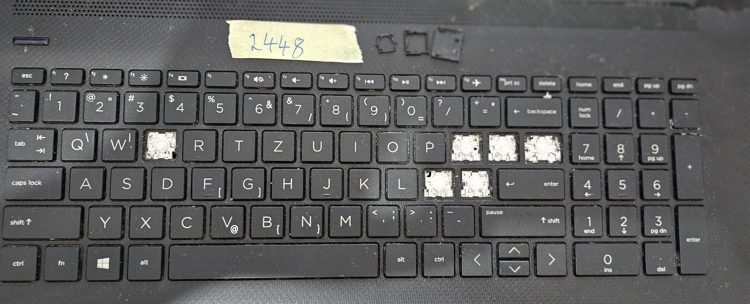 Individuelle Laptop-Tastaturtaste für HP 17-by1053dx – Original US-Layout, Schwarz – Teil L22751-001