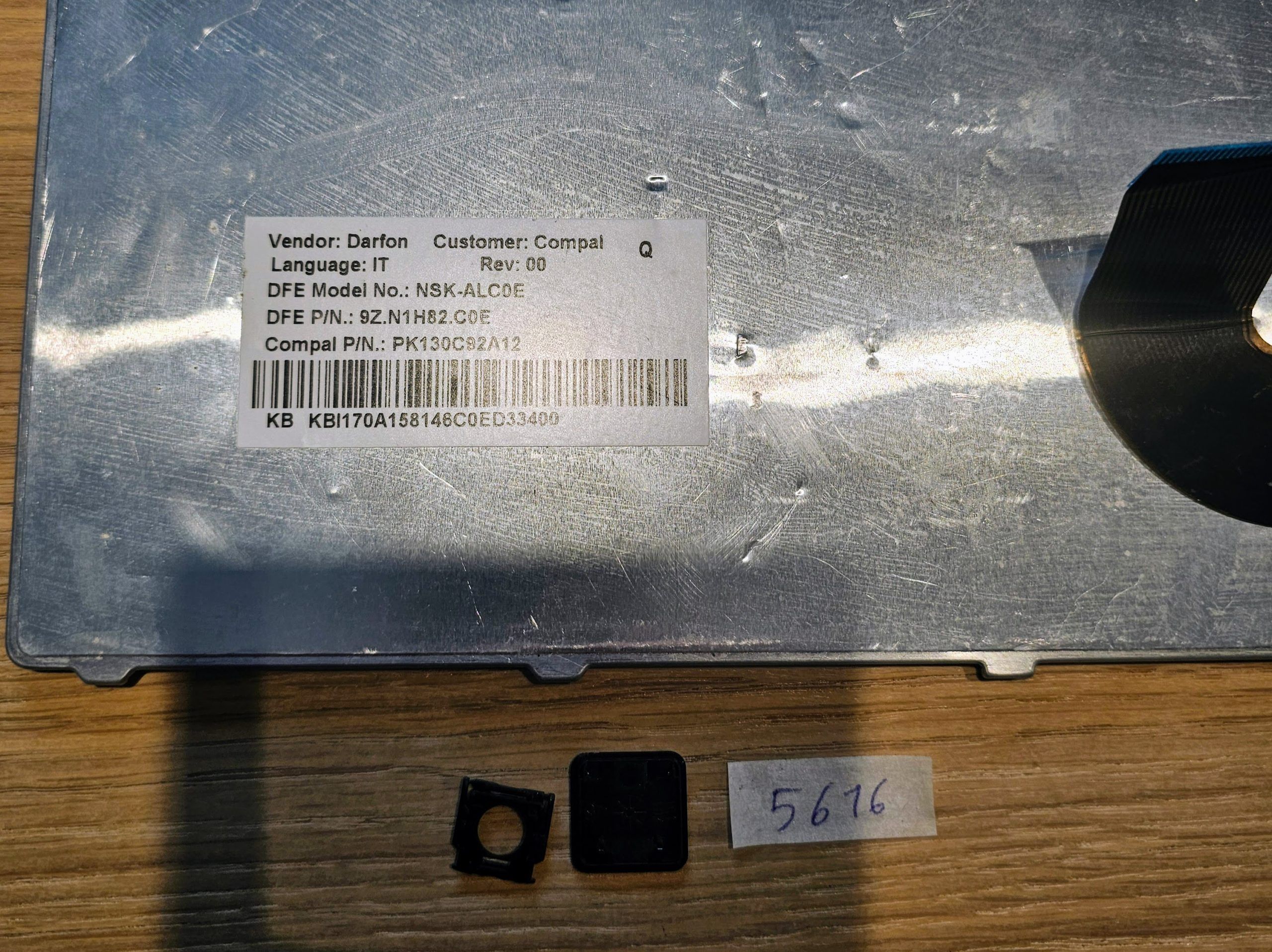 Acer-Tastatur-Ersatztasten – Schwarz (9Z.N1H82.C0E, PK130C92A12) – Bild 2