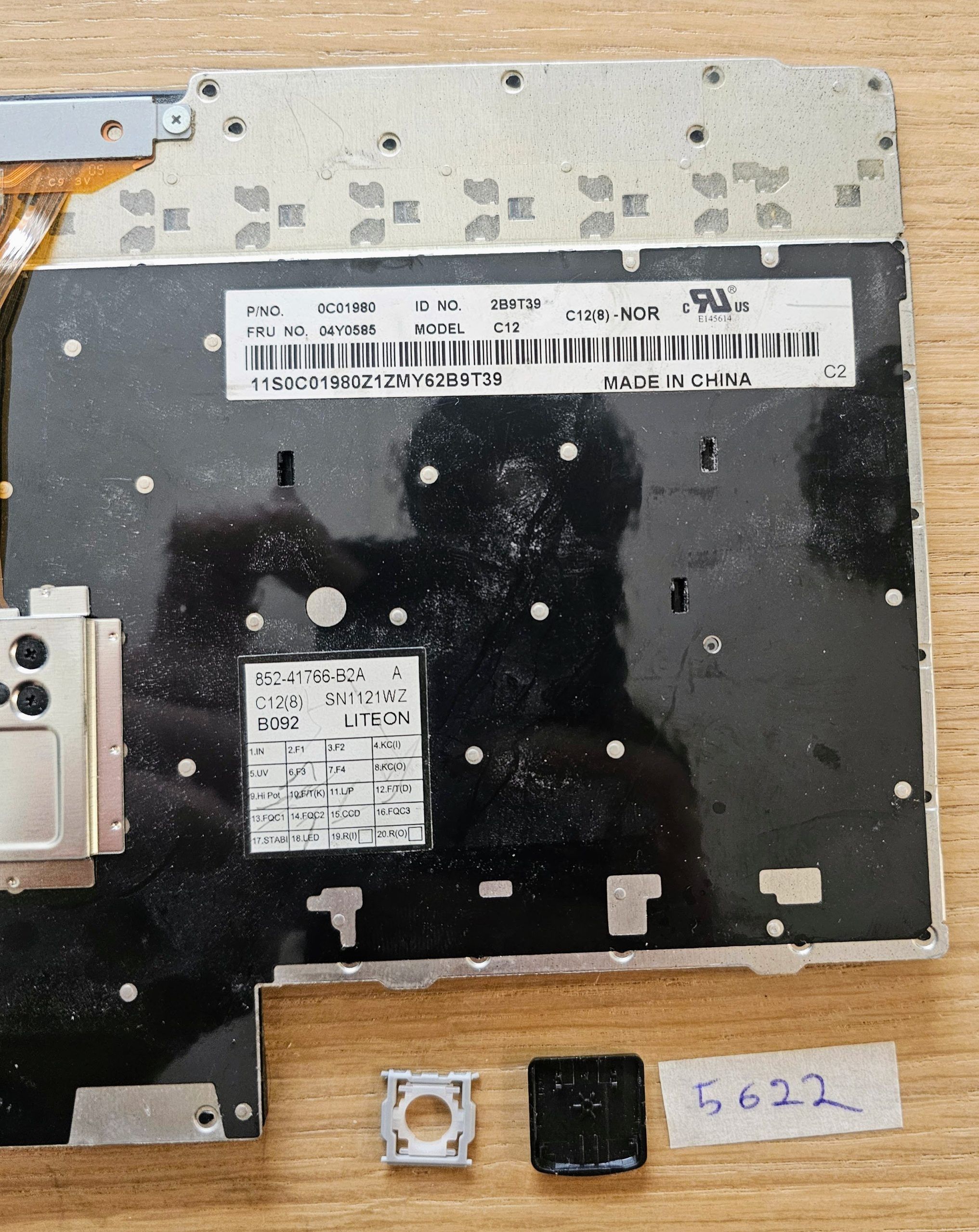 Lenovo ThinkPad T430/T530/X230 Tastaturtaste – Hintergrundbeleuchtung (04X1201, 0C01980) – Bild 2