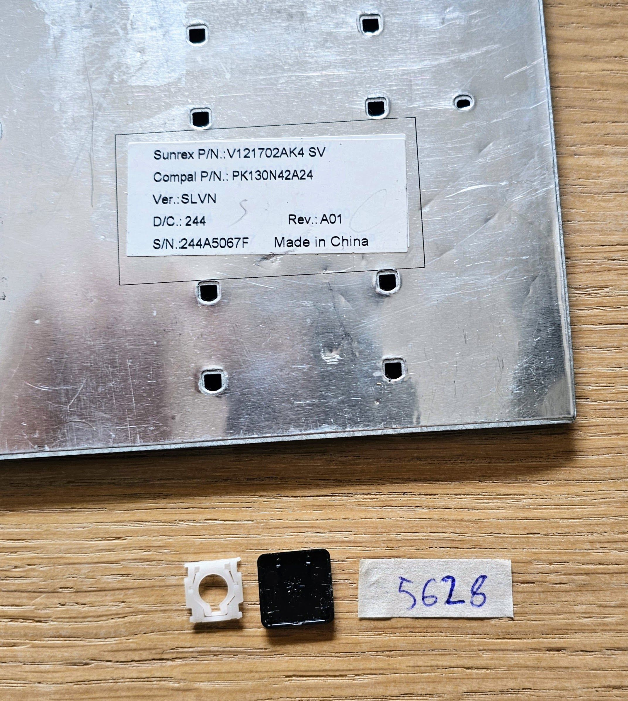 Ersatz-Tastaturtasten der Acer Aspire ES17-Serie – ohne Hintergrundbeleuchtung (V121702AK4) – Bild 2