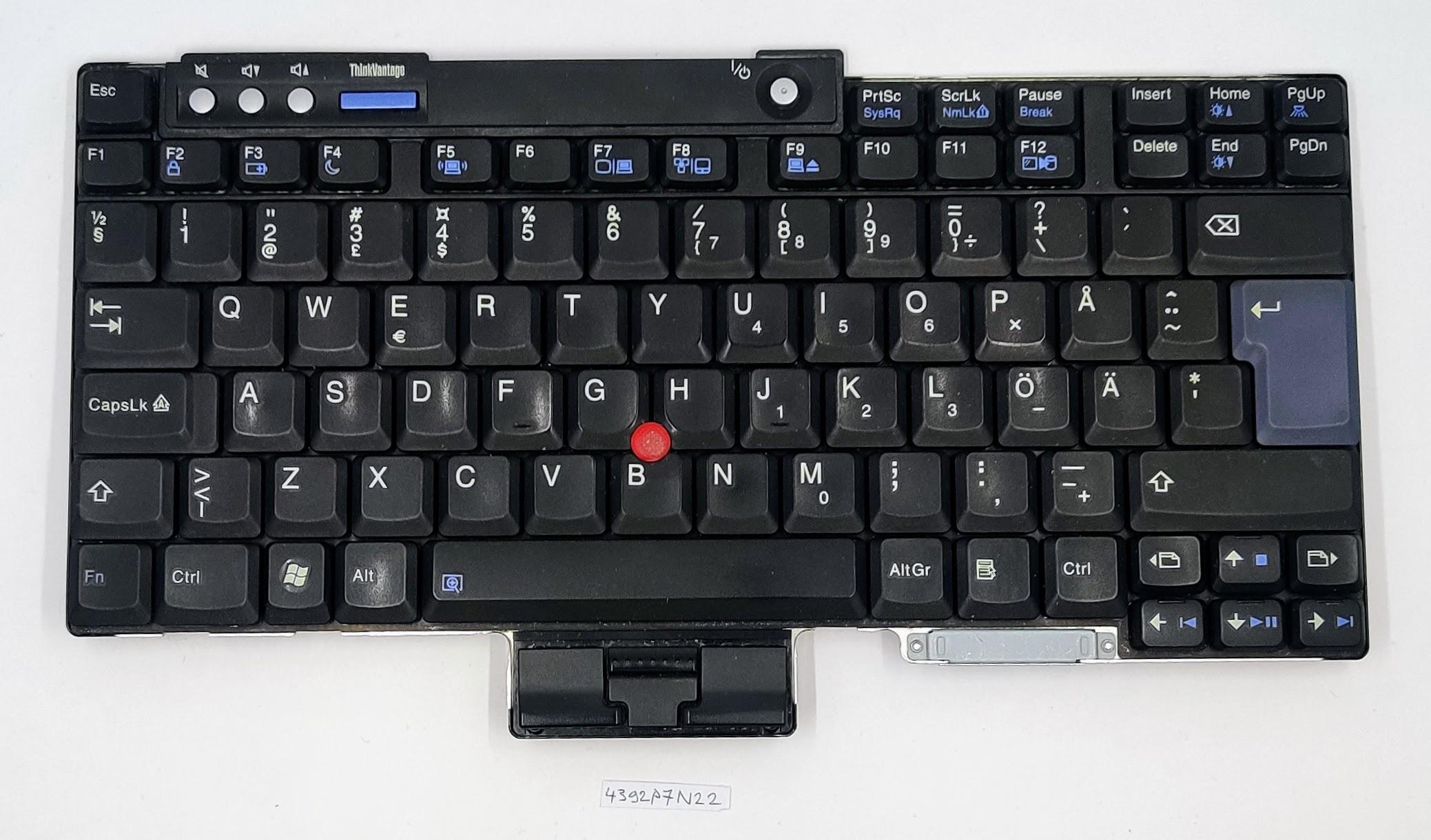 42T3164 – IBM Lenovo Finnisch-Schwedische Tastatur für R61 und R61i