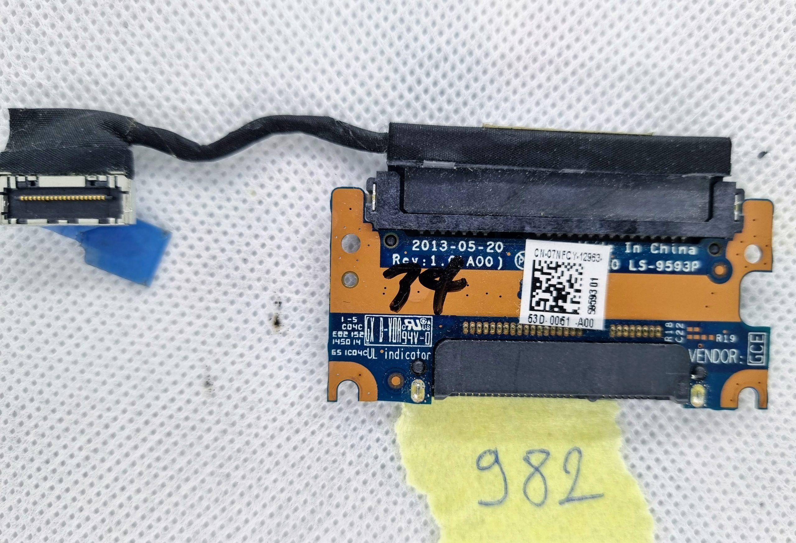 7NFCY LS-9593P OEM DELL SSD HD-ANSCHLUSSPLATINE LATITUDE E7440 P40G