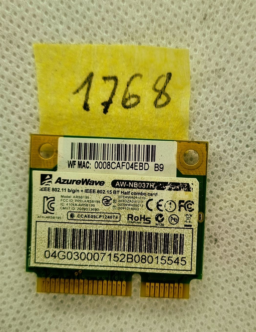 ASUS G74SX Wi-Fi-Kartenkarte AW-NB037H – Zuverlässiges Upgrade für drahtlose Konnektivität