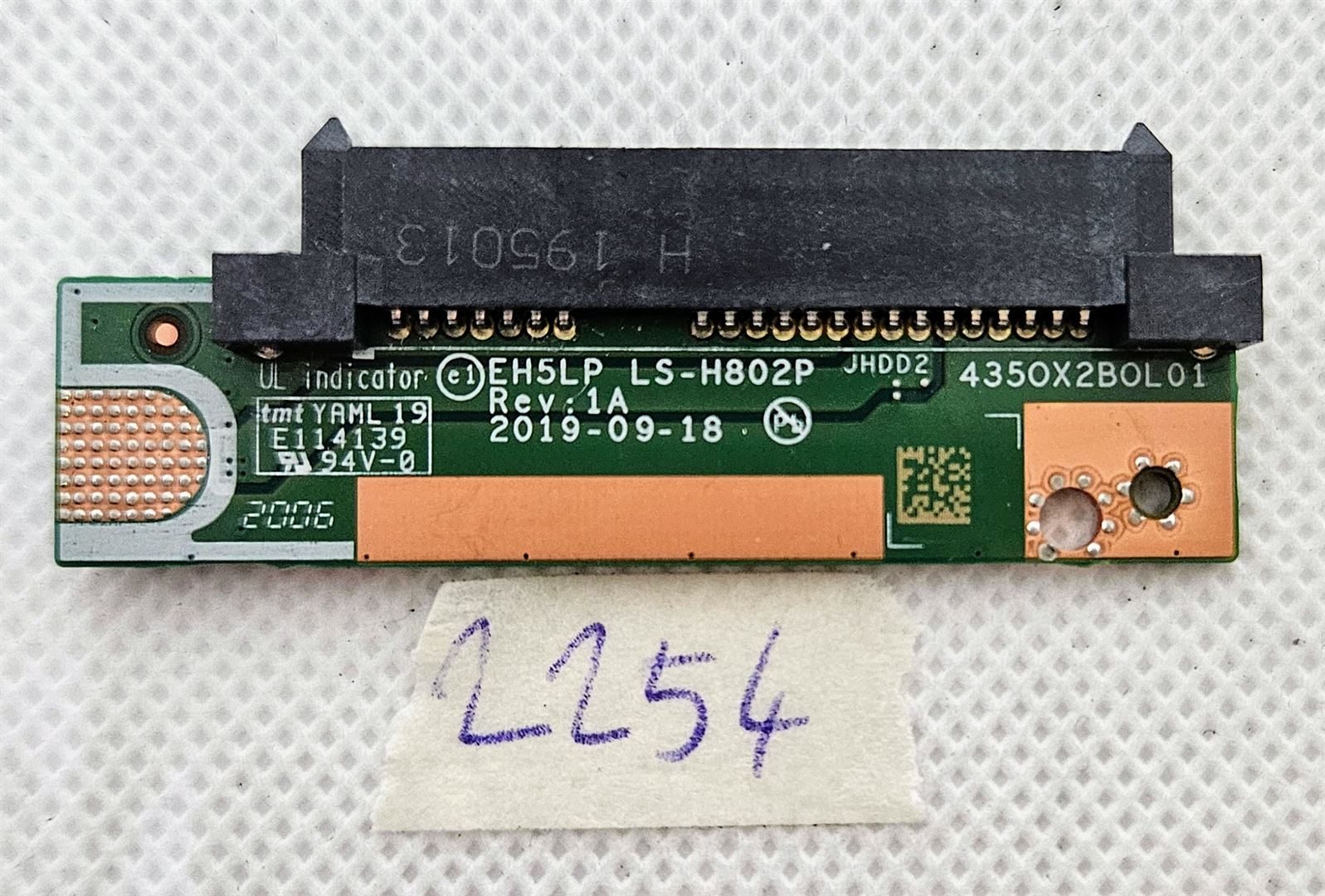 Acer Aspire A515-43 SATA-Festplattenanschlussplatine und Kabel LS-H802P – Original OEM