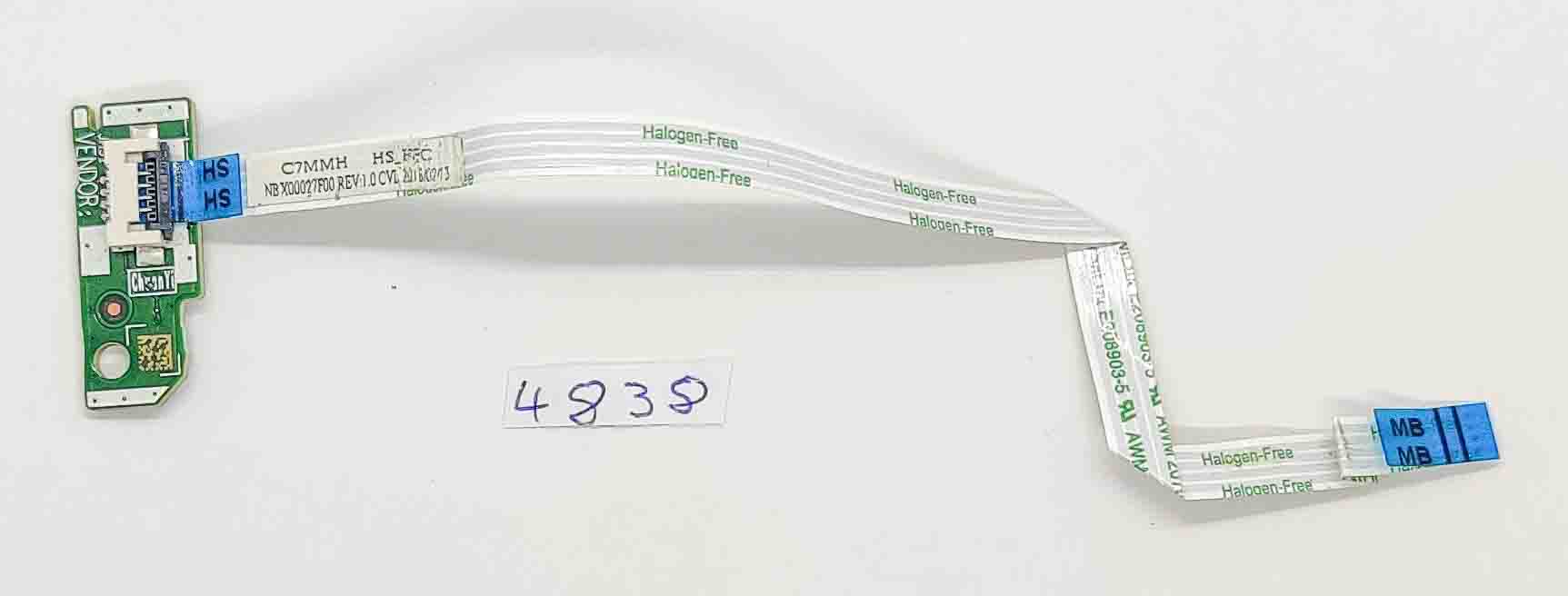 Acer Predator Helios 300 Power Button Board NBX00027F00 Ersatzteil