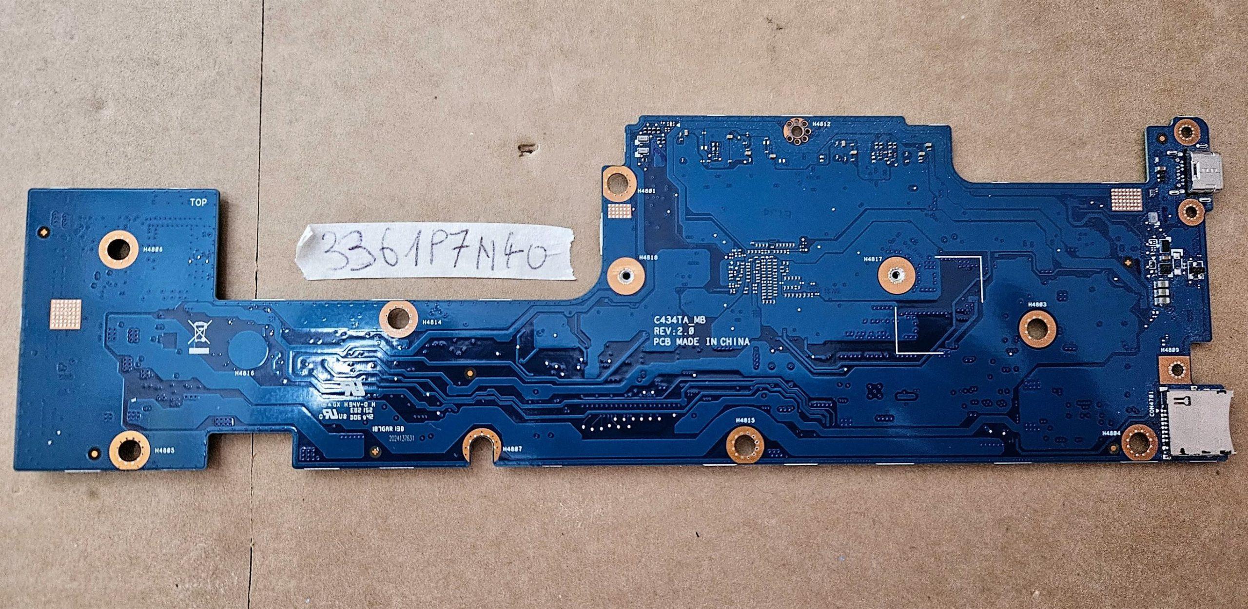 Asus Chromebook Flip C434TA-Serie, Intel Core m3-8100Y SRD23, 4 GB RAM, 64 GB eMMC, Laptop-Motherboard – Originalersatz – Bild 2