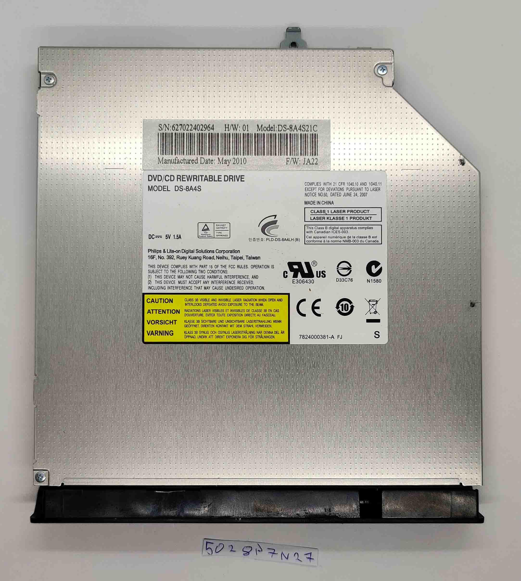 Asus K52J DVD-Writable-Laufwerk DS-8A4S – Optisches Hochgeschwindigkeitslaufwerk für Laptops