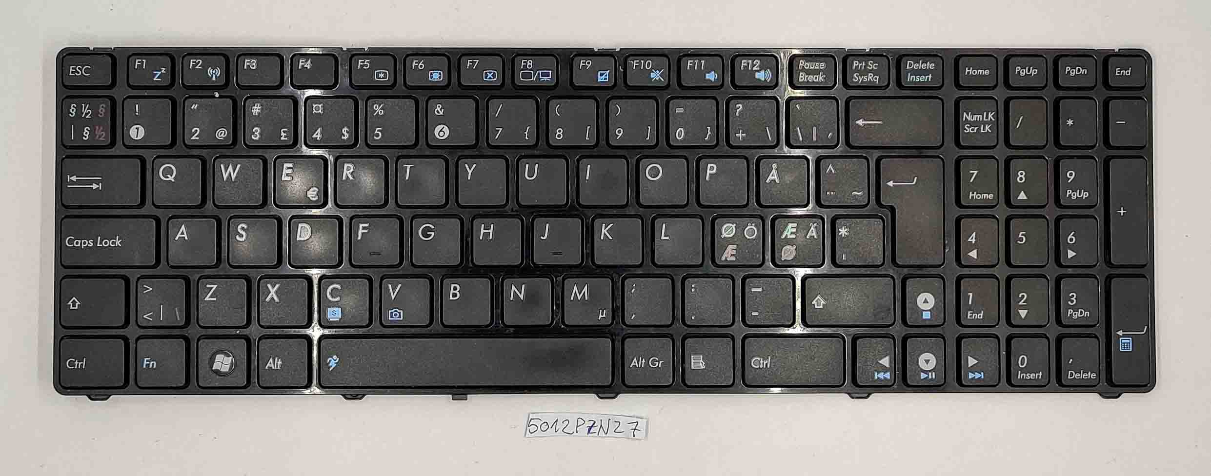 Asus K52J Laptop-Tastatur – Original-Ersatztastatur | Hochwertiges Tastenfeld für Asus K52J