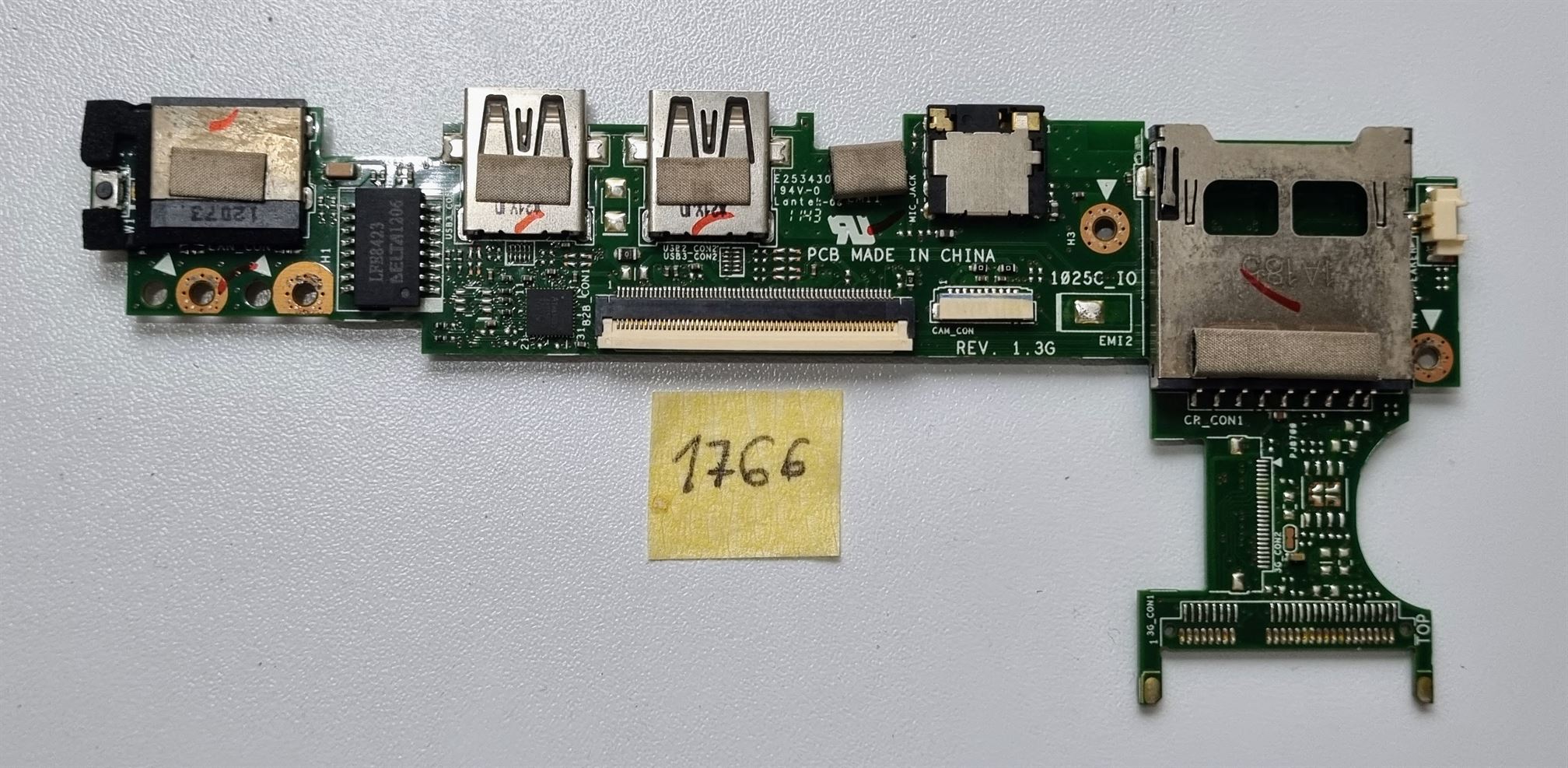 Audio-, USB-, LAN-Board für Asus 1025C - Gebrauchtes, originales Ersatzteil – Bild 2