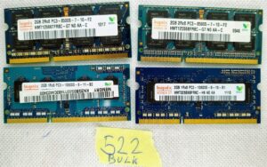 BULK 4 x Hynix 2 GB 2Rx8 PC3-8500S-7-10-F2 HMT125S6TFR8C-G7 KEIN AA-C