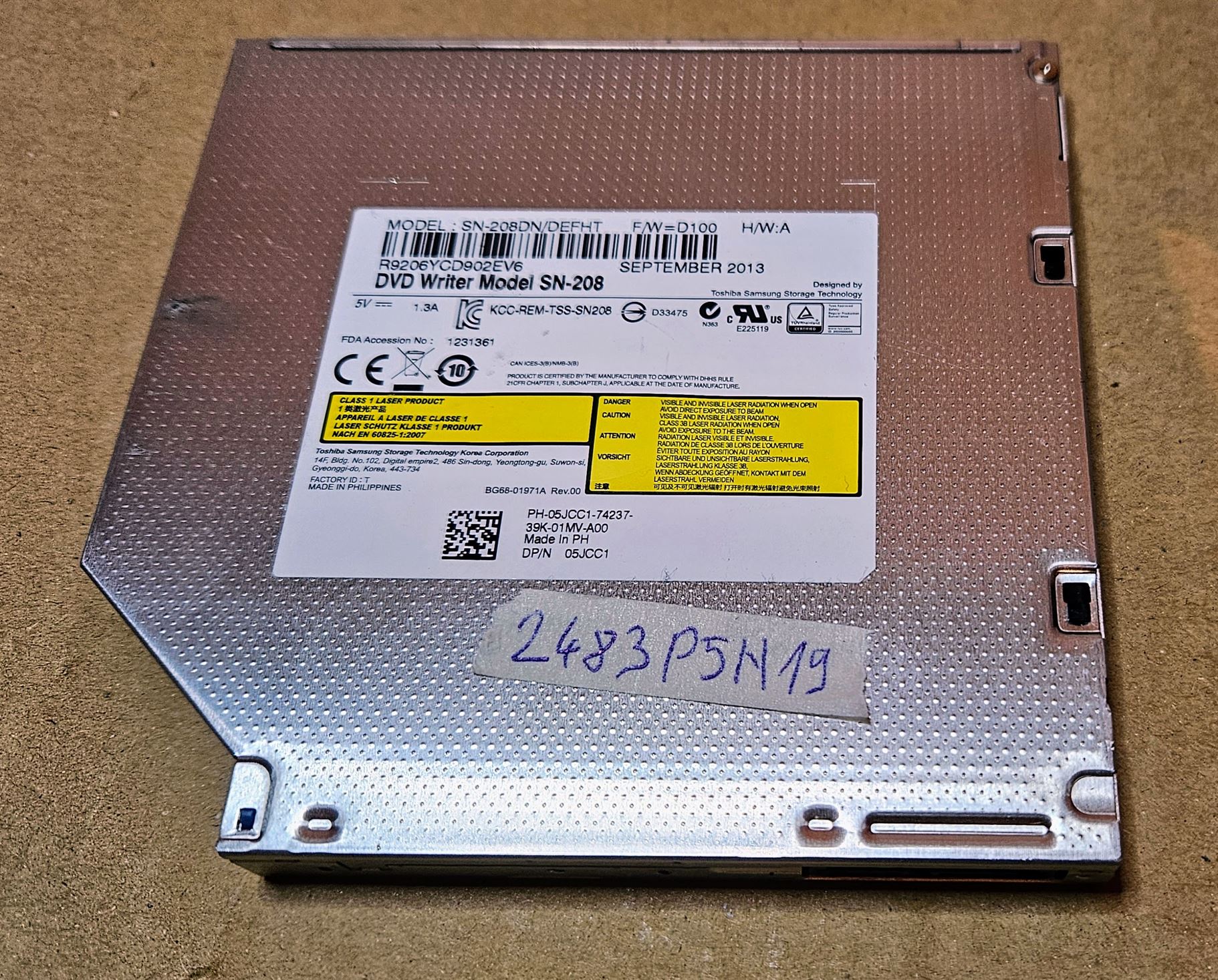 DELL E5530 SN-208 Original ASUS DVD-Laufwerk 05jcc1 | Laptop-Teile | Schneller Versand