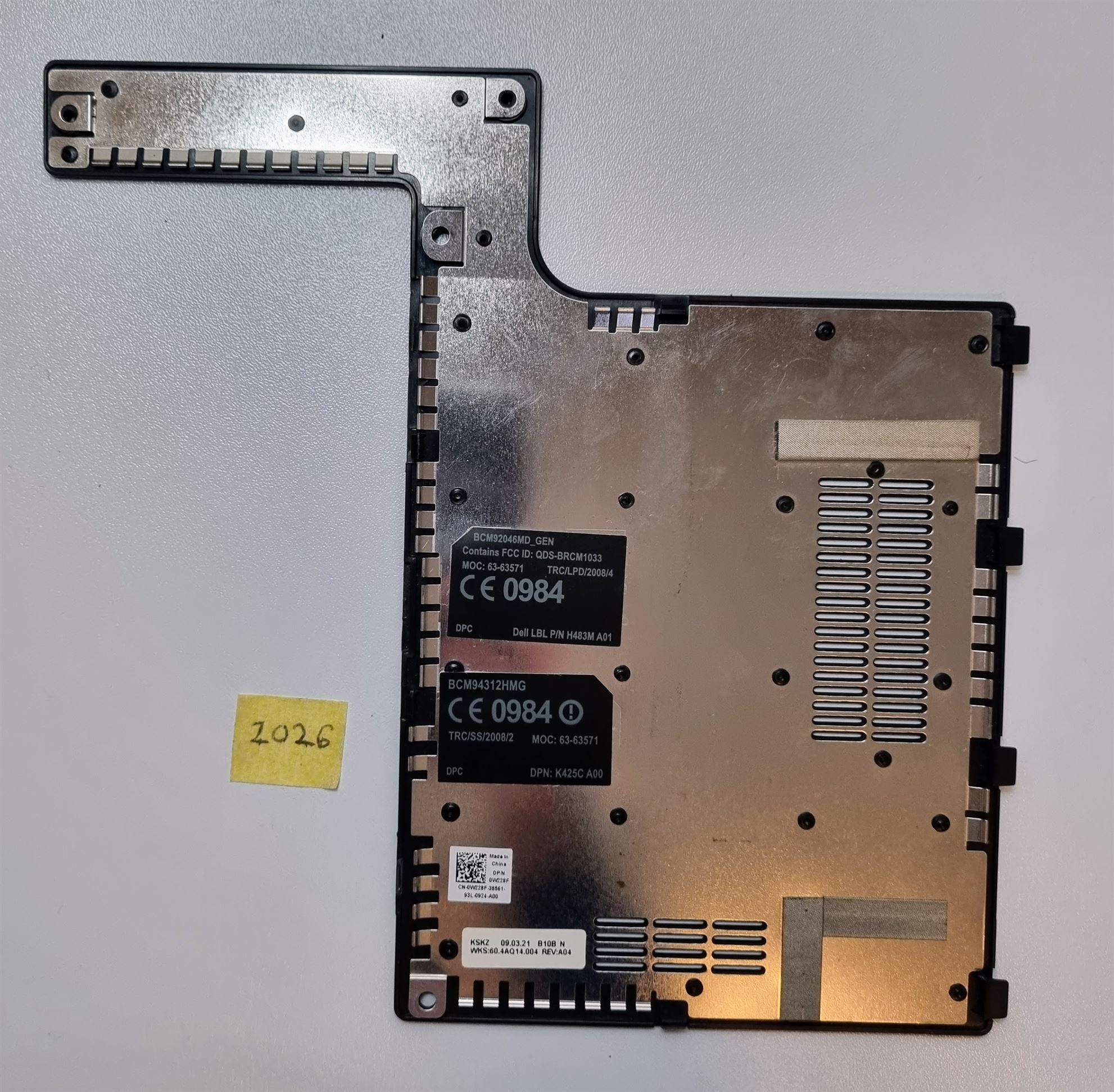 Dell Inspiron 1545 1546 Hintere RAM-Abdeckung für Laptop PN 0W228F – Original-Ersatzteil – Bild 2
