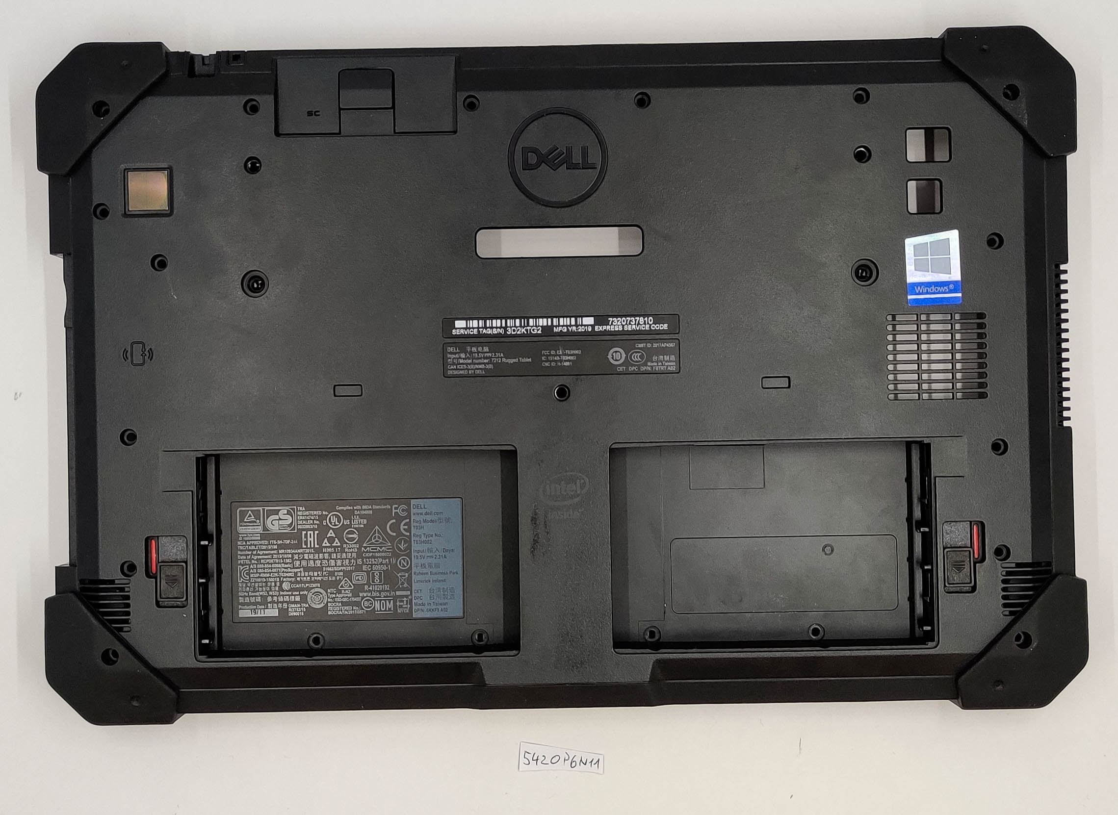 Dell Latitude 7212 Rugged Tablet Unterteil 1GV90 GHGX9 – Original-Laptopteil