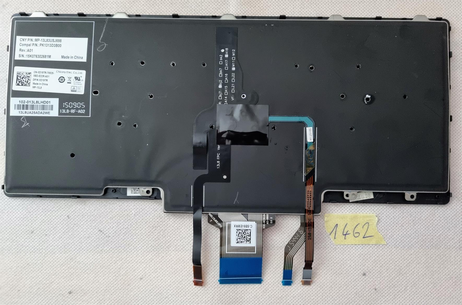 Dell Latitude E5450 E5470 Laptop-Tastatur mit Hintergrundbeleuchtung D19TR 0D19TR CN-0D19TR – Bild 2