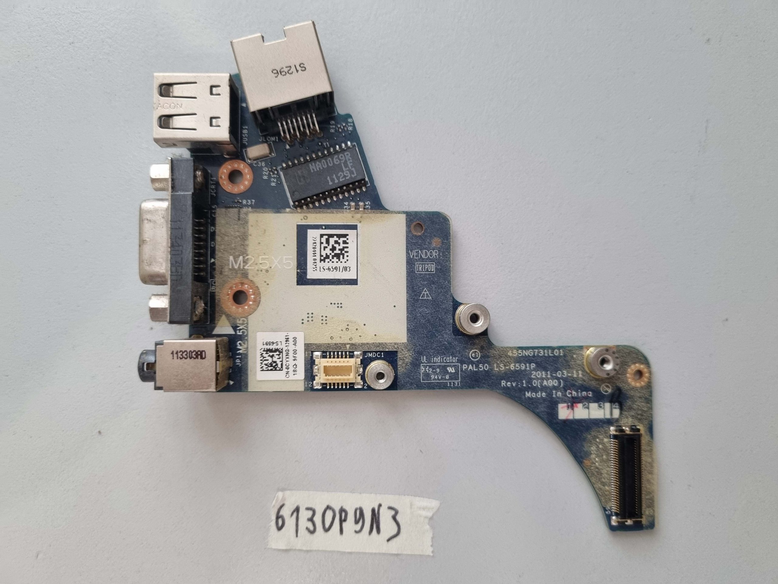 Dell Latitude E6420 Audio-Buchsenplatine CN-0CYXNG LS-6591P Ersatz-Laptopteil