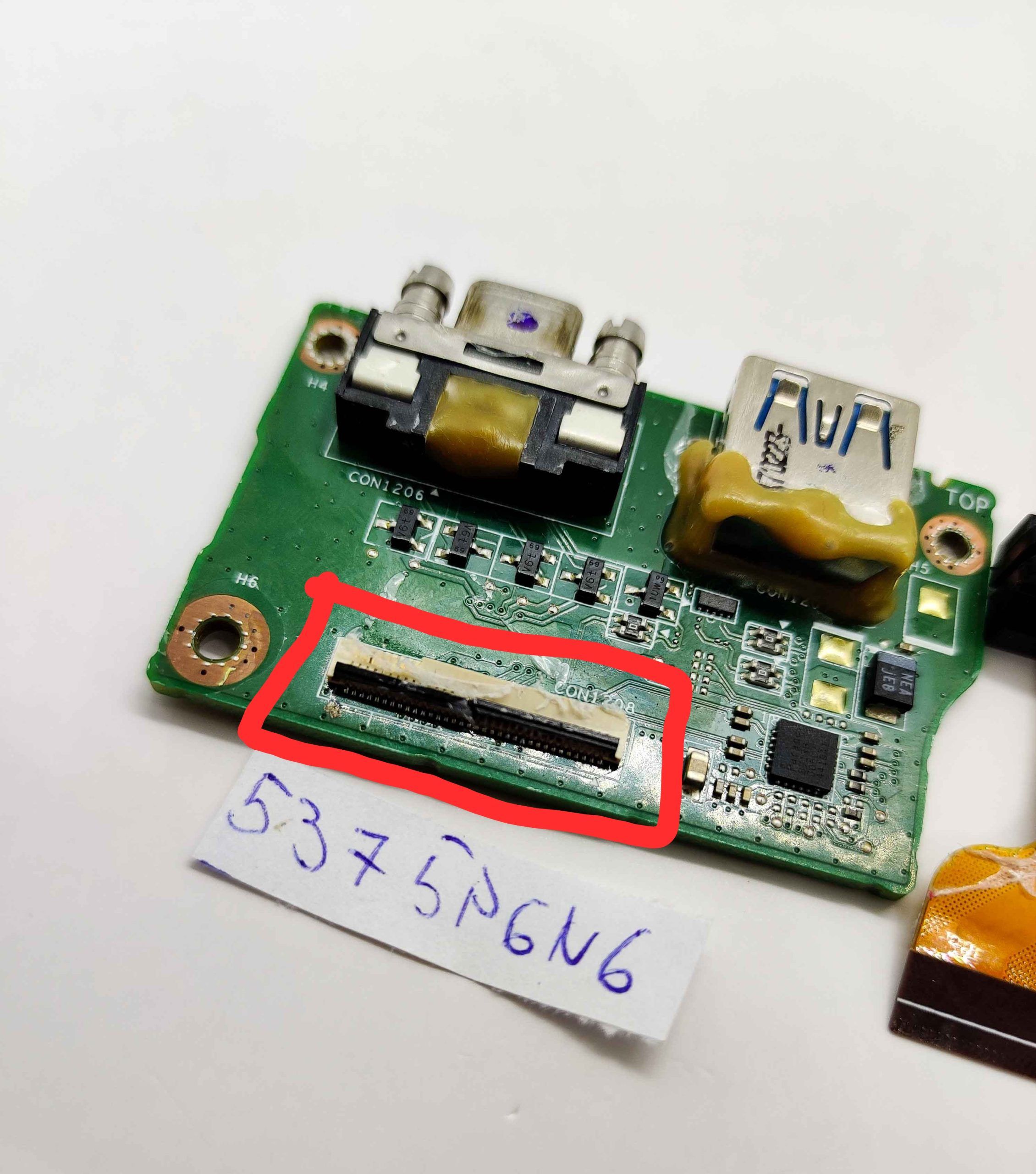 Dell Rugged Tablet 12 7202 USB 3.0 VGA IOBOARD IOR L REV 2.0 17V4Y DEFEKT – Bild 2