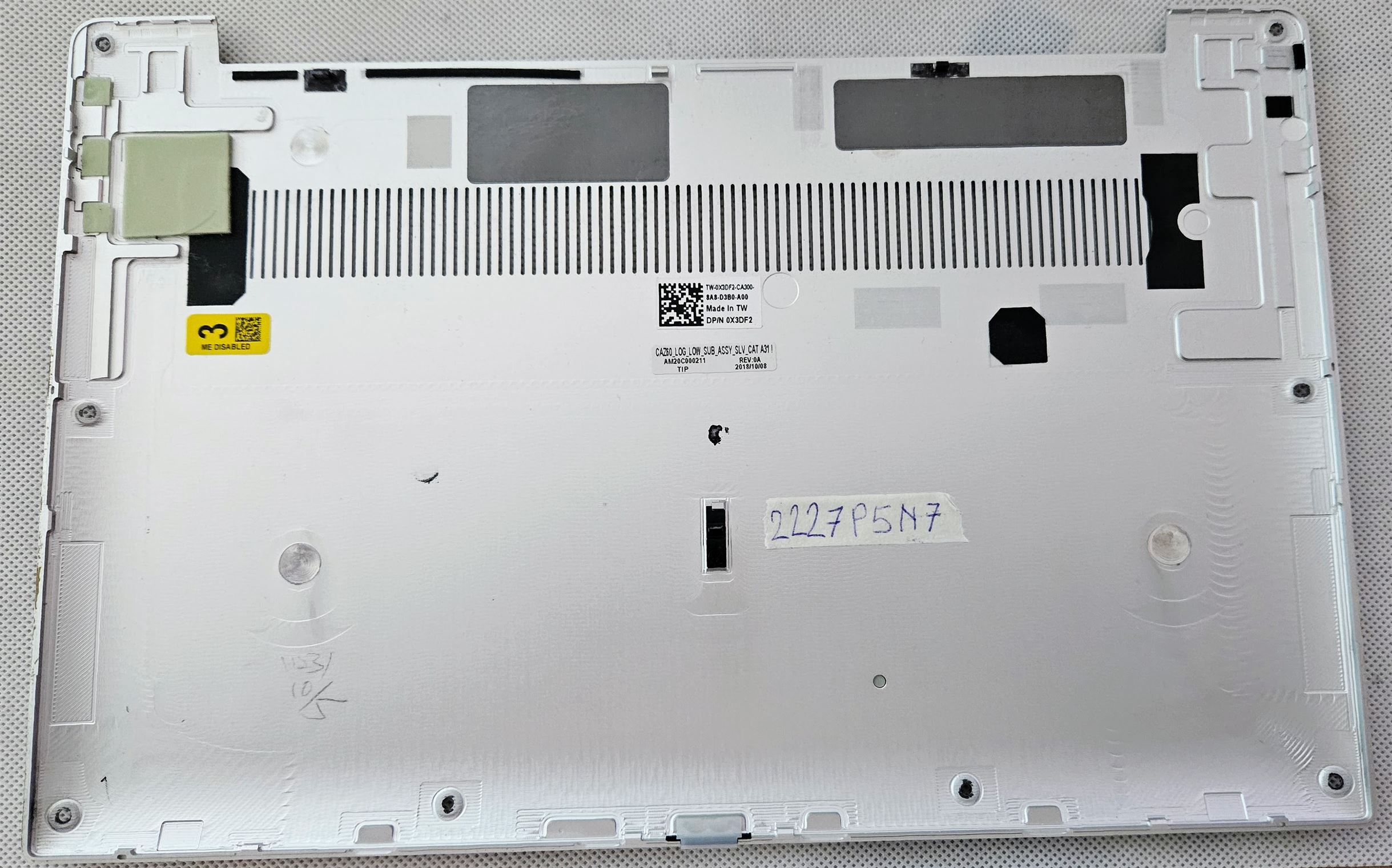Dell XPS 13 9370 Unterteil X3DF2 – Original-Ersatzteil für verbesserte Laptop-Unterstützung – Bild 2