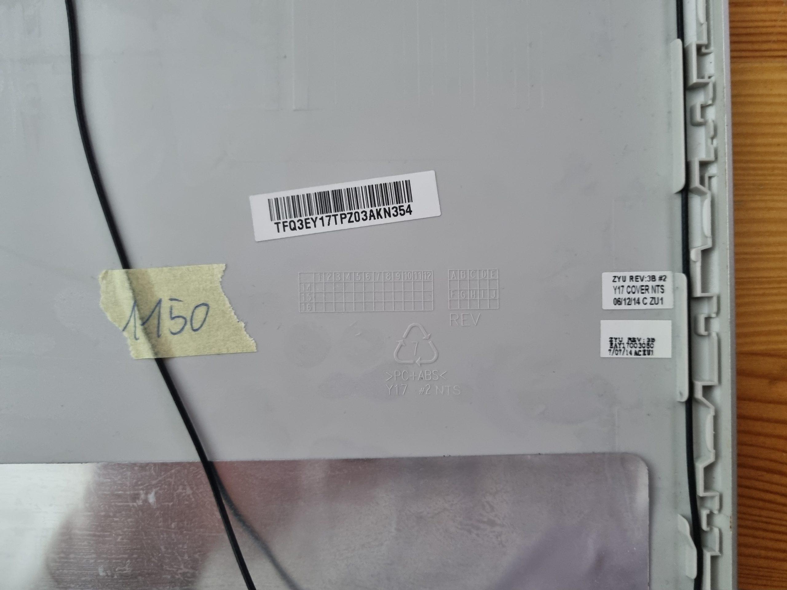 EAY17003050 HP RÜCKSEITE ABDECKUNG NSV 17-F004DX 17-F SERIE 17-F210NR SERIE – Bild 3