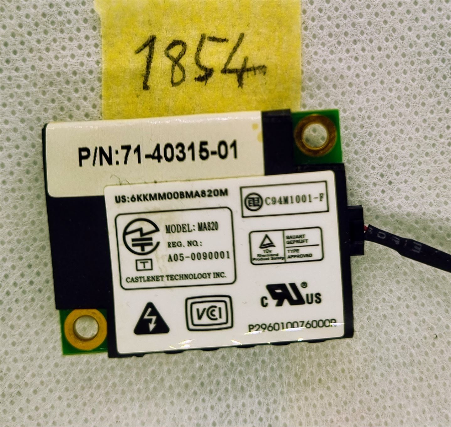 Fujitsu Amilo Laptop-Modemkarte Castlenet MA820 76G060820-00 3,3 V P296010078000W – Bild 2