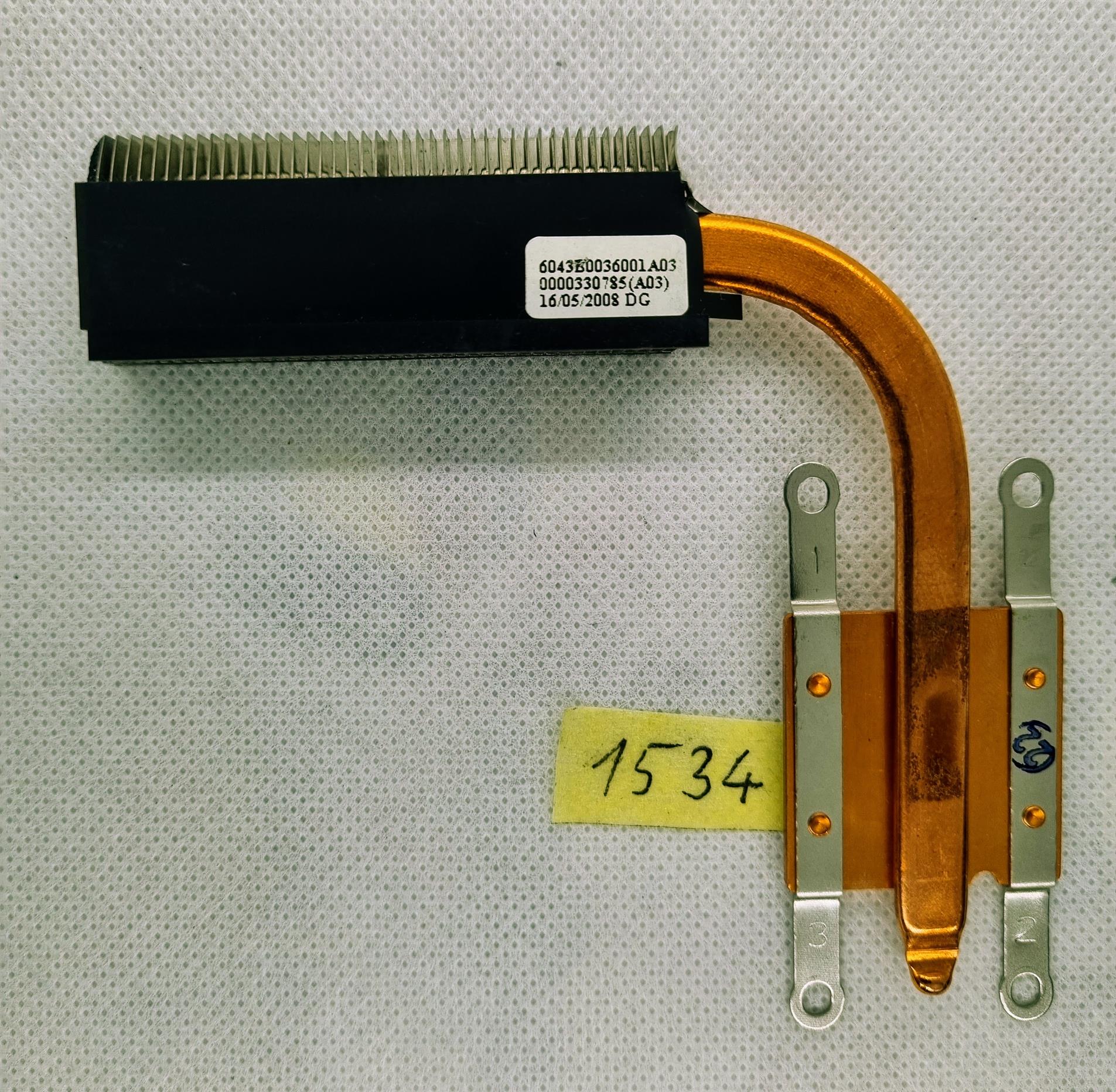 Fujitsu Siemens 6043B0036001A03 Esprimo Notebook V5515 V5535 CPU-Kühler – Bild 2