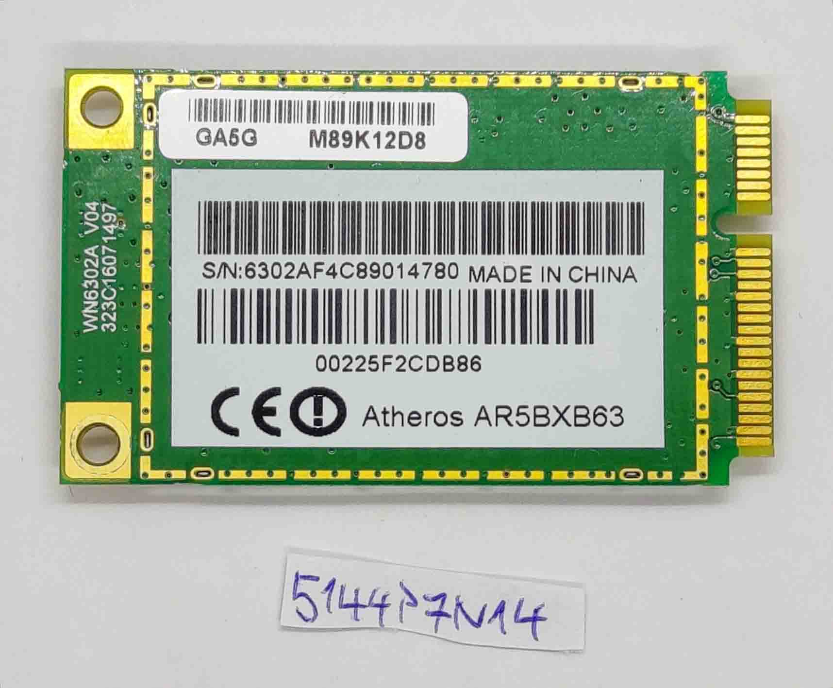 Fujitsu Siemens Esprimo Mobile D9500 Atheros AR5BXB63 WiFi-Karte – Original-Ersatzteil