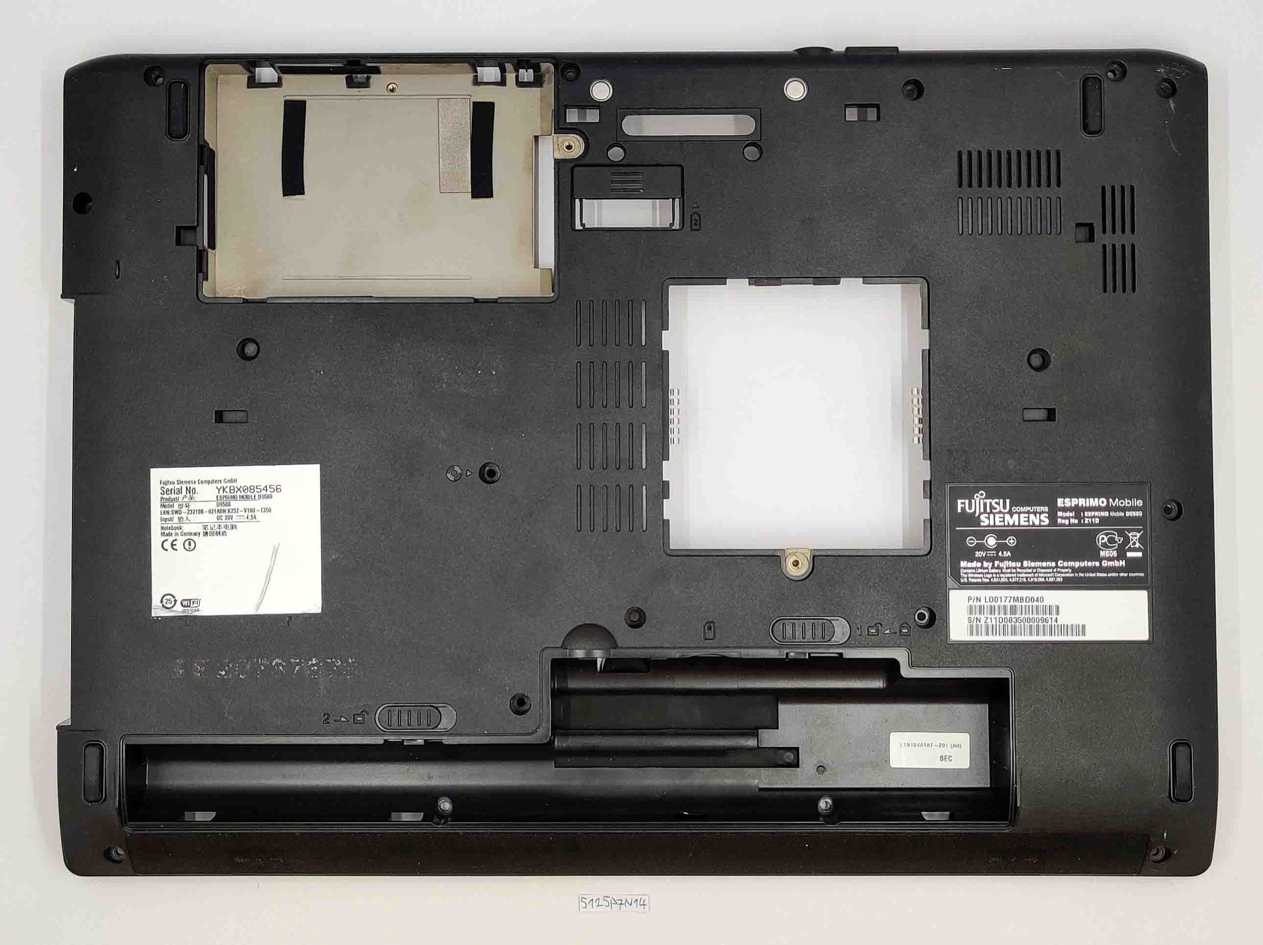 Fujitsu Siemens Esprimo Mobile D9500 Untere Abdeckung – Original-Ersatzteil