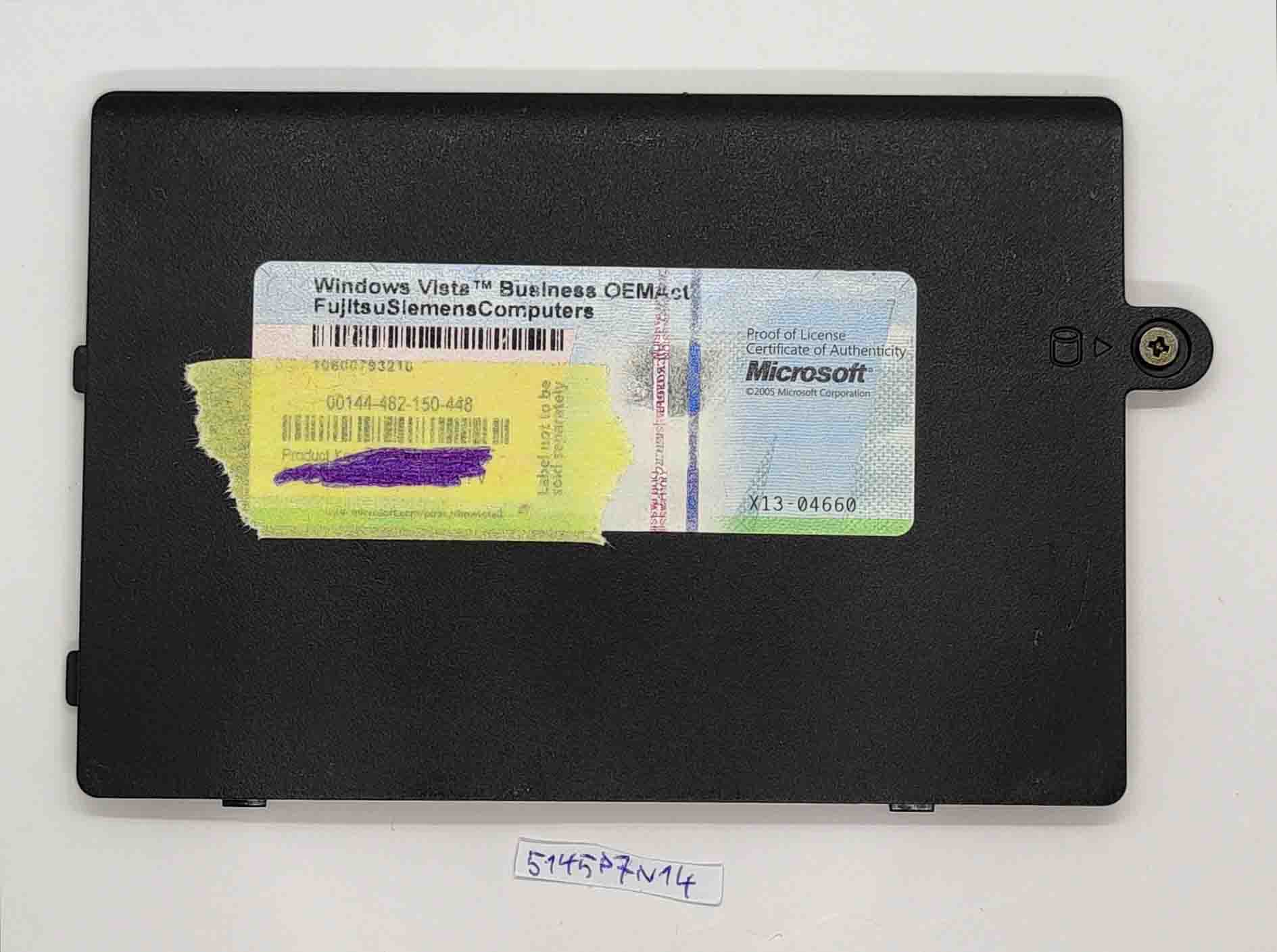 Fujitsu Siemens Esprimo Mobile D9500 Festplatten-Caddy-Tür – Original-Ersatzteil