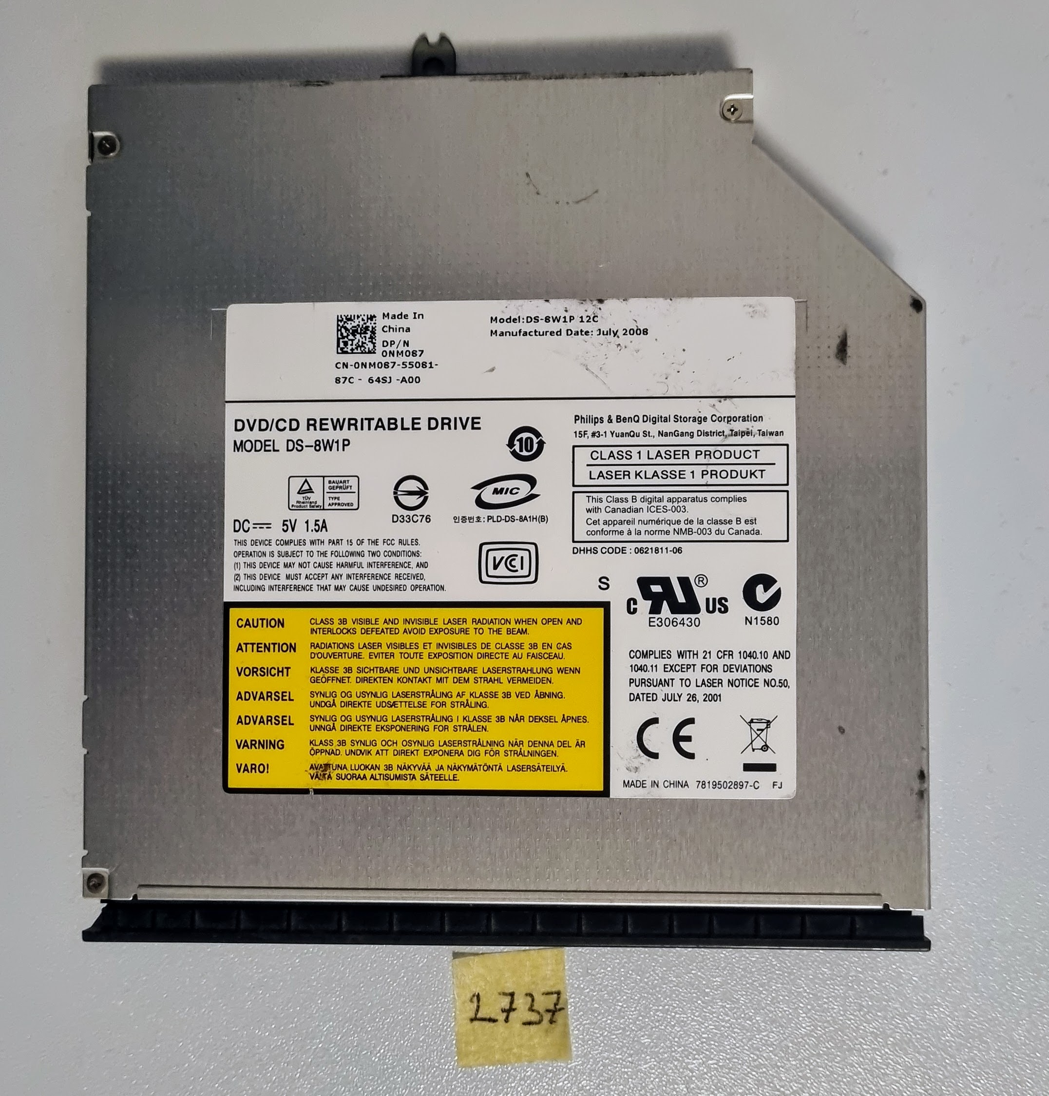 Original Dell Inspiron 1525 1526 Laptop-Laufwerk und Blende NM087 – Getestet