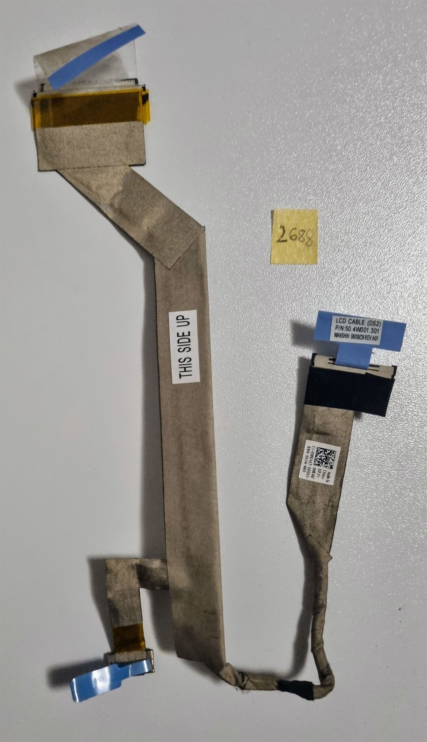 Original Dell Inspiron 1525 LCD-Kabel – LED-Bildschirmanzeige, Band, Flexkabel 0WK447 50.4W001.301