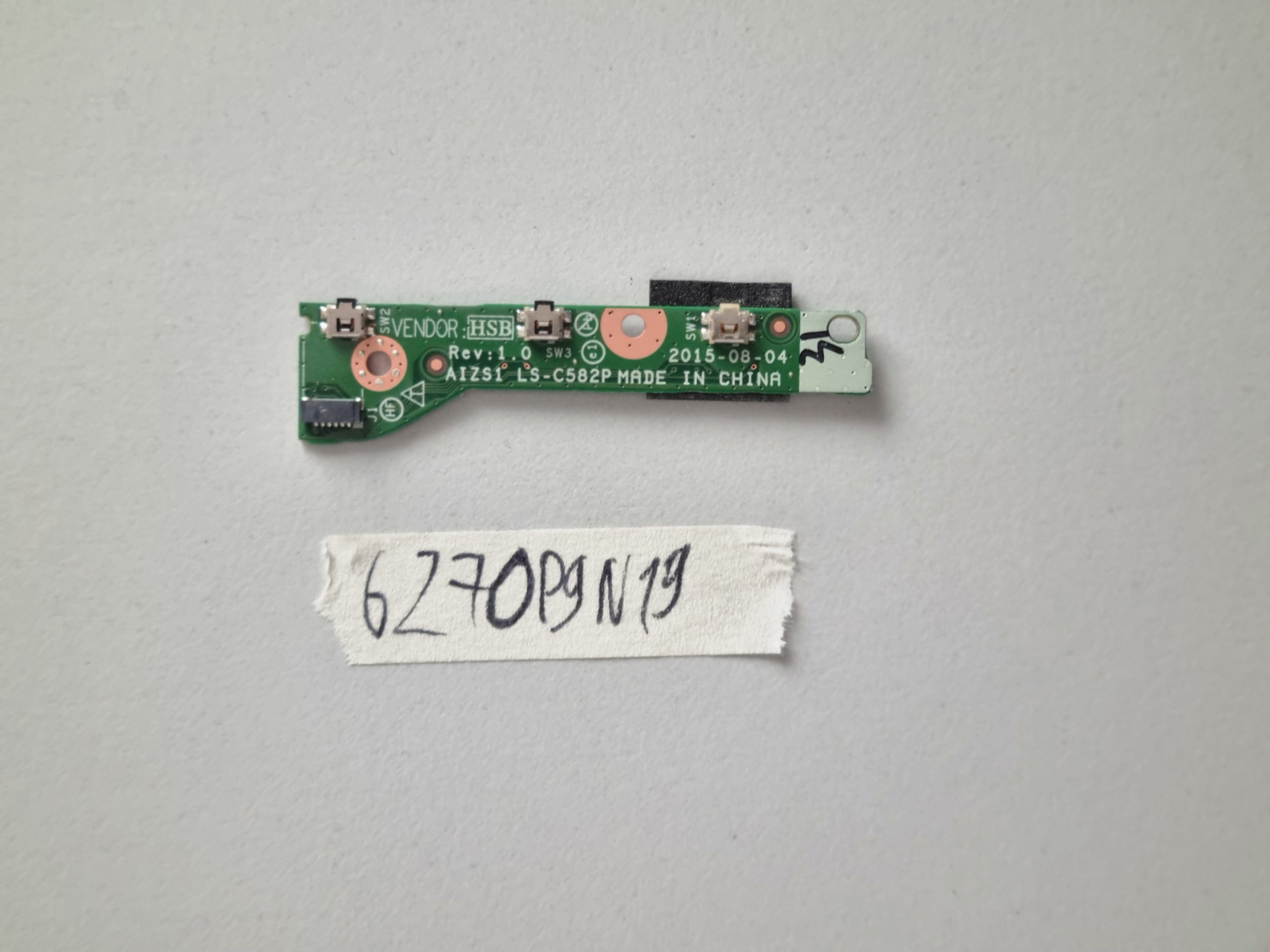 Enovo ThinkPad Yoga 260 Power-Taste Schalter Bord LS-C582P