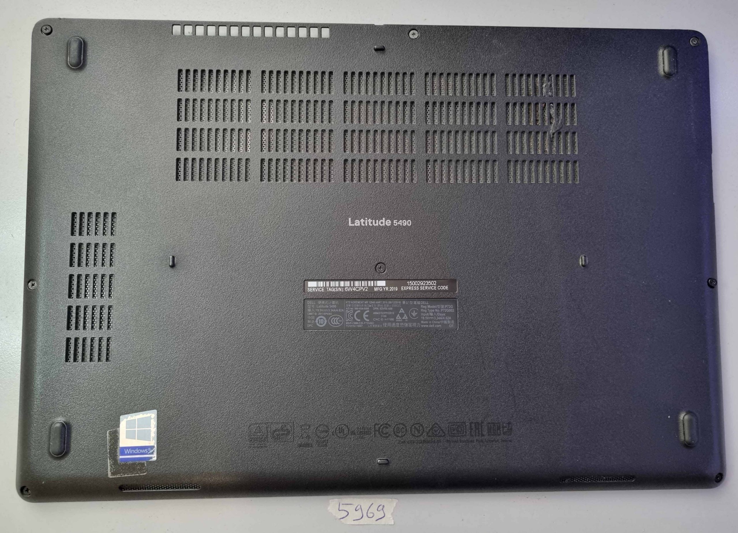 Original Dell Latitude E5490 5490 Untere Basisgehäuseabdeckung TCMWR AP25A000C01 Gebrauchtes Laptop-Teil