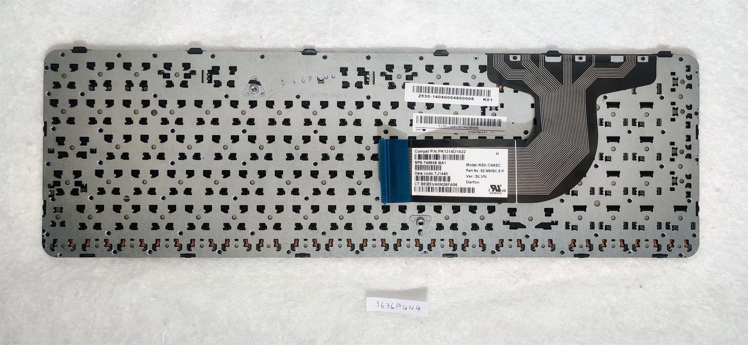 Original HP 255 G3 Tastatur – NSK-CN6SC 749658-BA1 PK1314D1A22 – Laptop-Ersatzteile – Bild 2