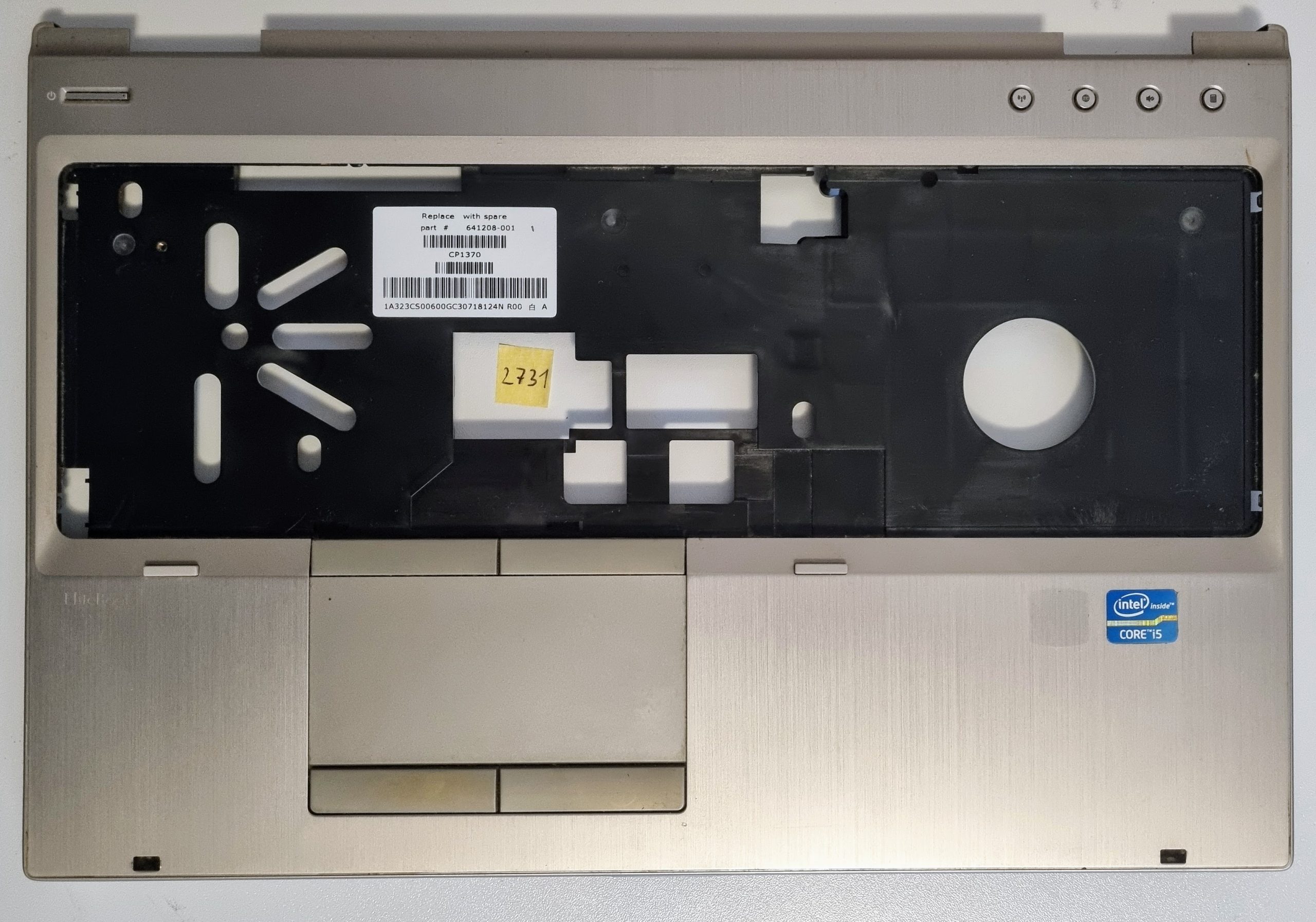 Original HP EliteBook 8560p Laptop Handauflage 641208-001 mit Touchpad - Ersatzteil, schneller Versand