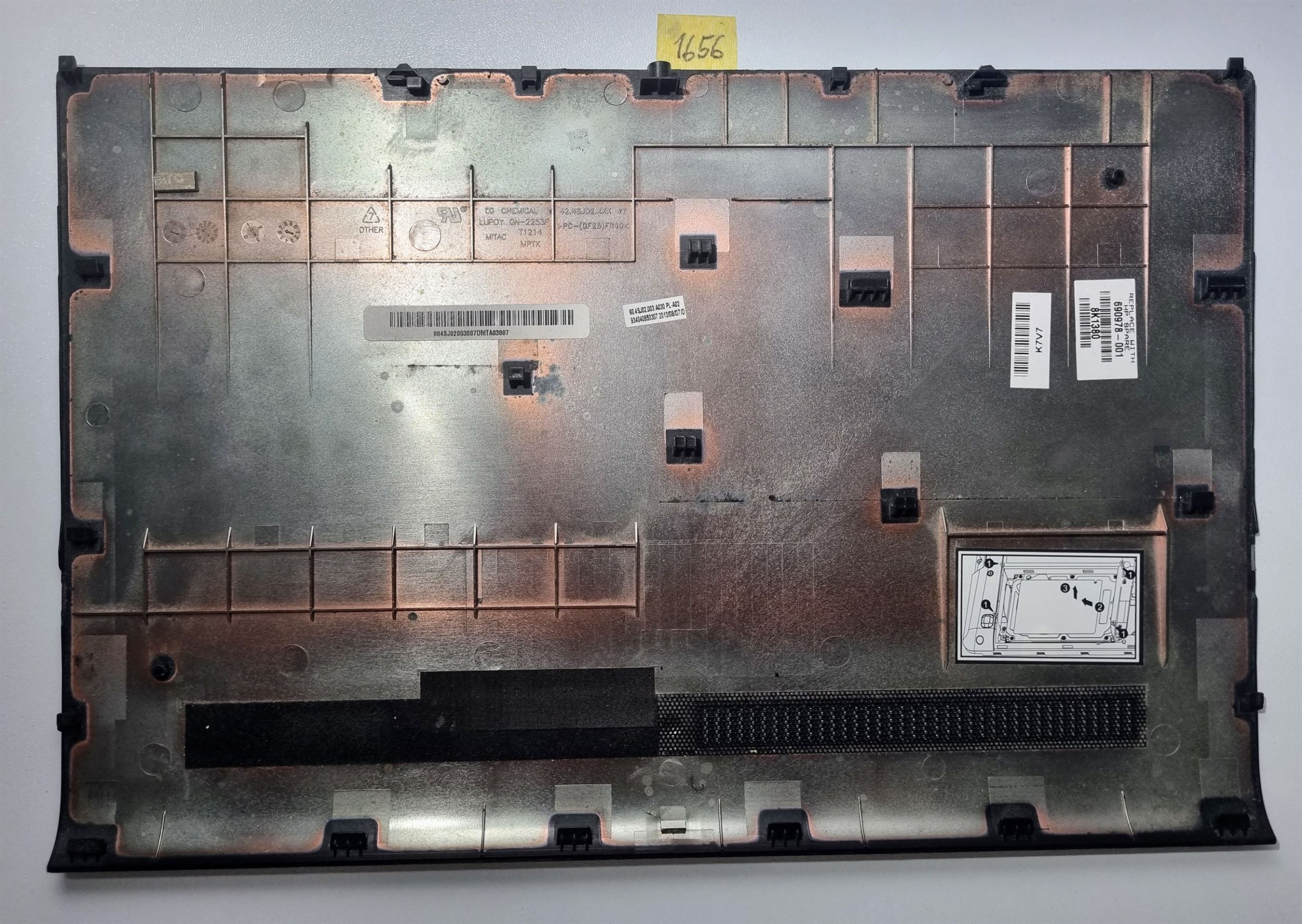 Original HP ProBook 4540s 4545s – Schwarze Laptop-Basisgehäuseabdeckung – 690978-001