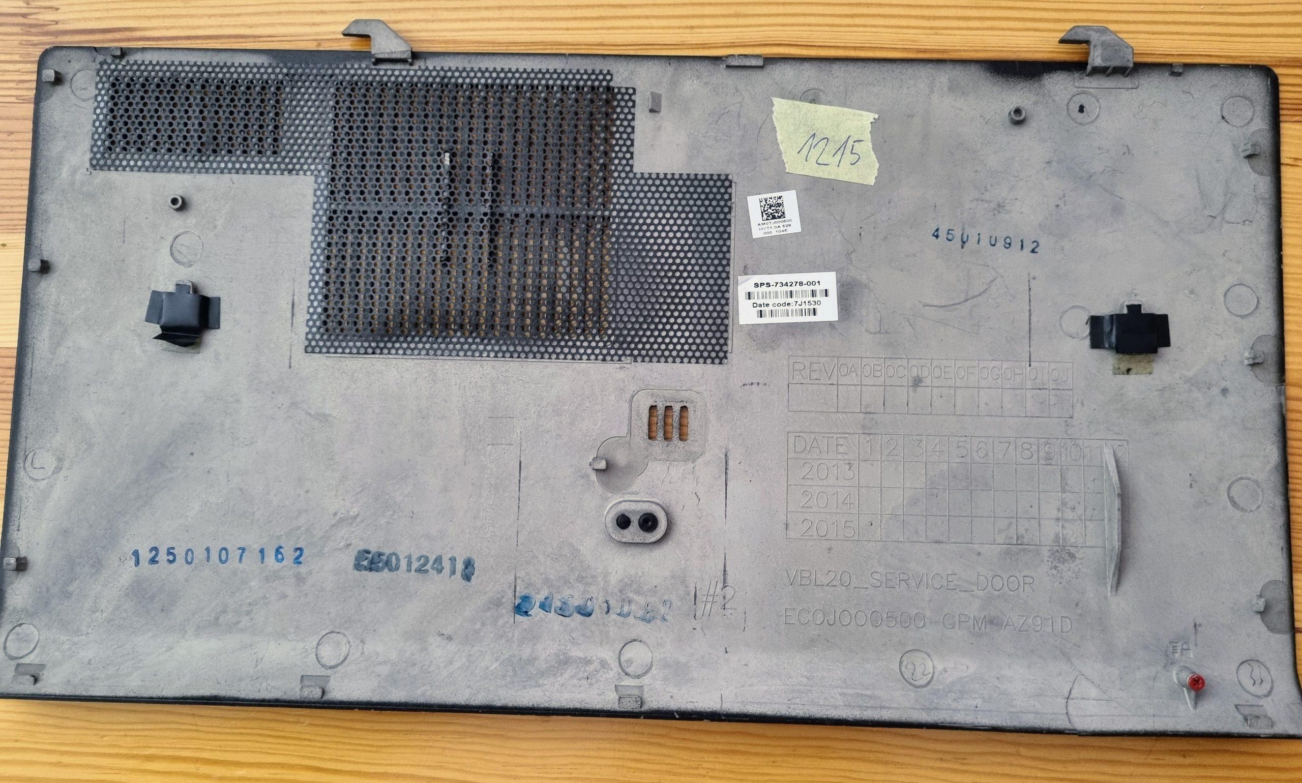 Original HP ZBook 15 G2 Workstation Untere Abdeckung Gehäusetür 734278-001 AM0TJ000500 – Bild 2