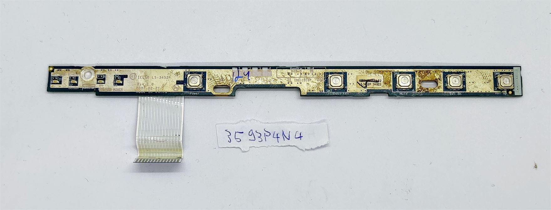 Original IBM Lenovo 3000 N200 N100 Laptop-Netzschalterplatine + Kabel | OEM-Ersatz