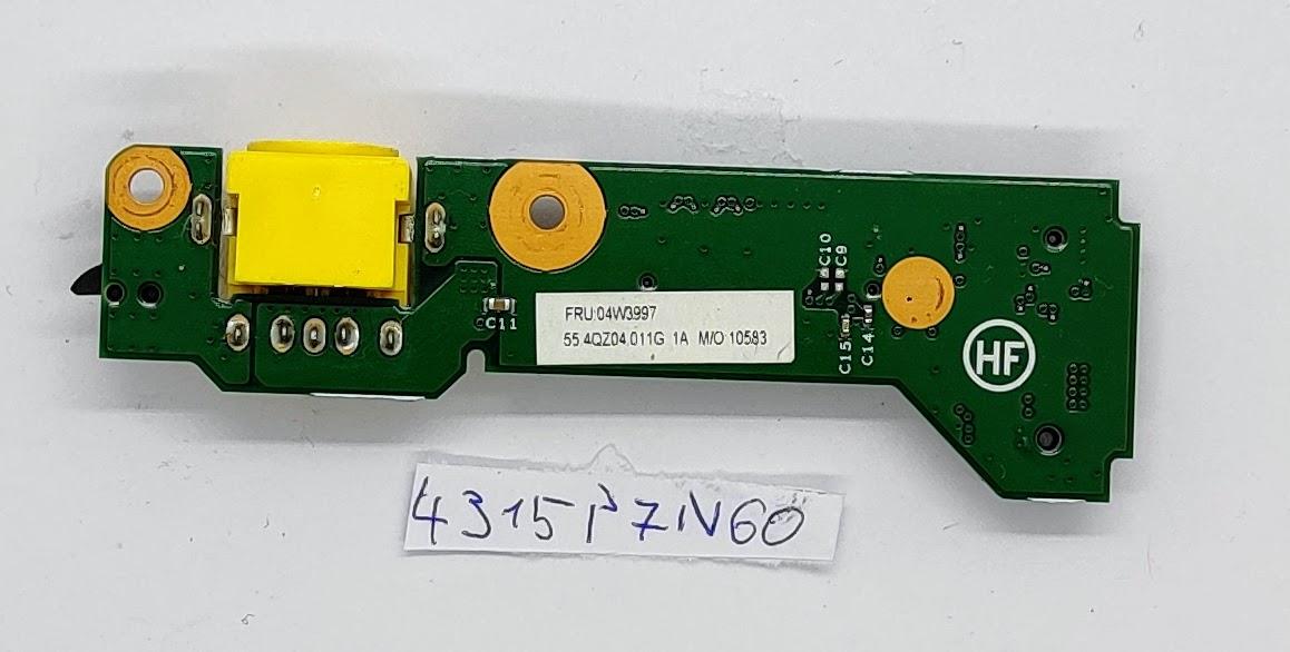 Original Lenovo ThinkPad T420S T430S DC-Stromanschlussplatine Laptop 04W3997 – Bild 2