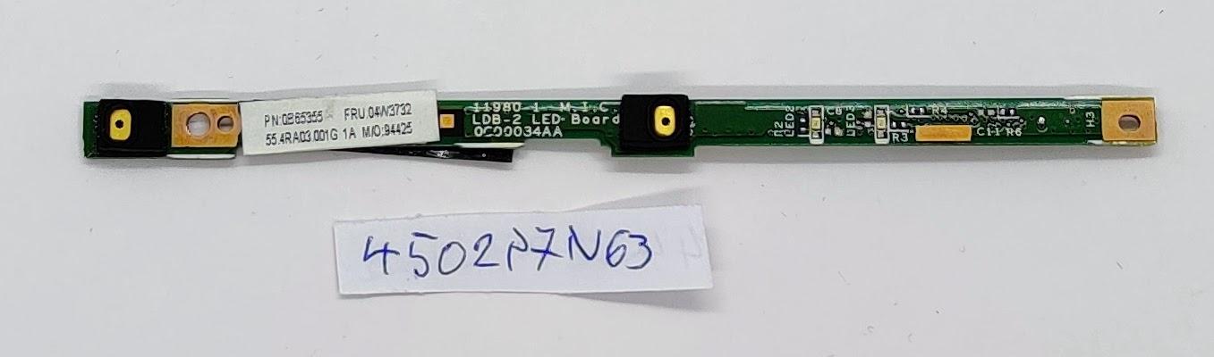 Original Lenovo ThinkPad X230 Mikrofon LED-Platine P/N 0B65355 FRU 04W3732