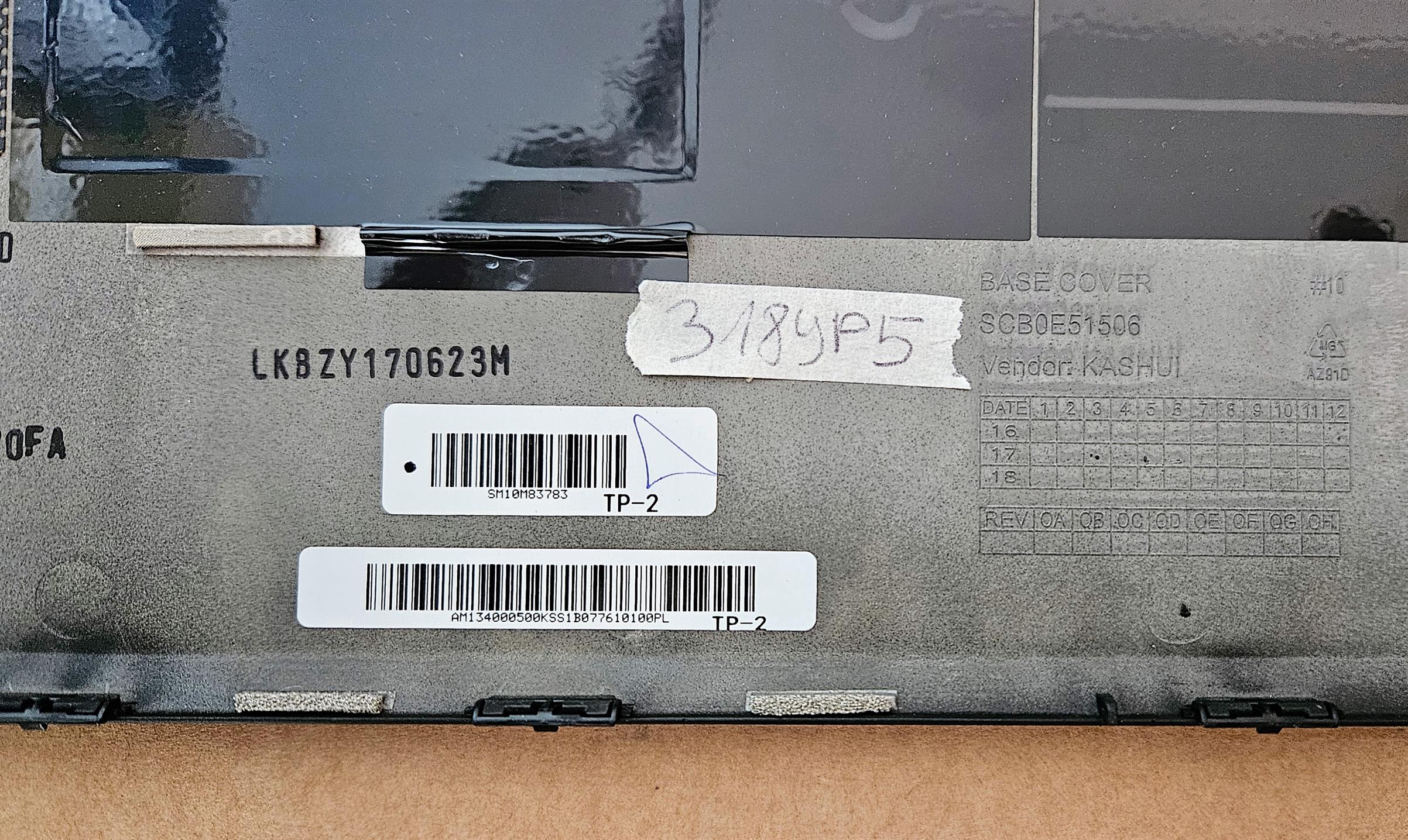 Original Lenovo ThinkPad T460S Gehäuseunterteil FRU 00JT981 AM0YU000700 SCB0E51506 Laptop-Teile – Bild 3