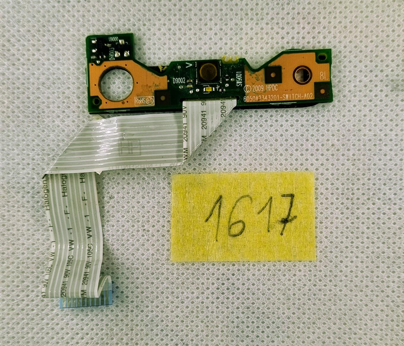 HP 620 Netzschalterplatine mit Kabel 6050A2343201