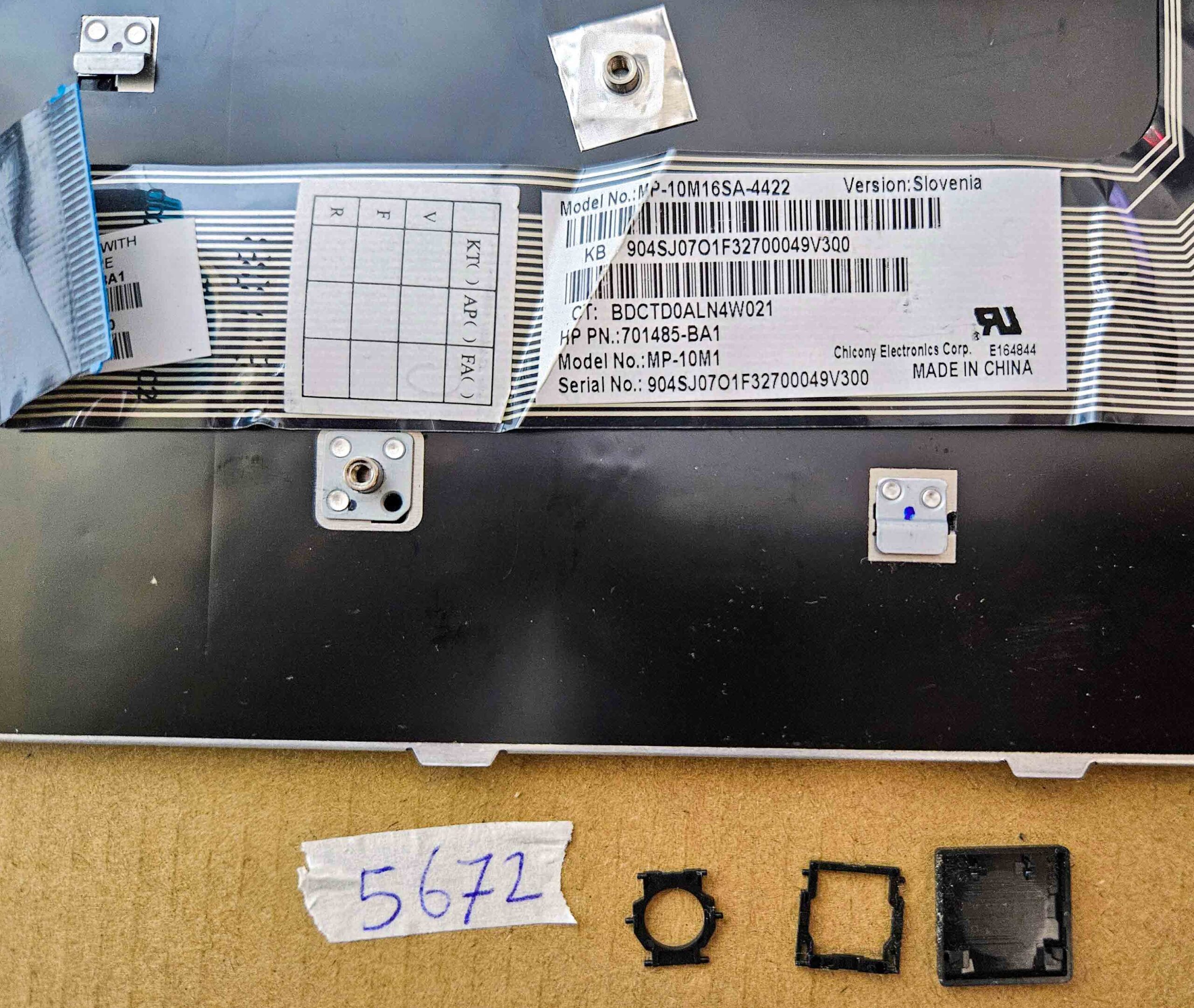 HP 6531S 6731S 6530S Laptop-Tastaturtasten PH PN 701485-BA1 – Originalteile – Bild 3