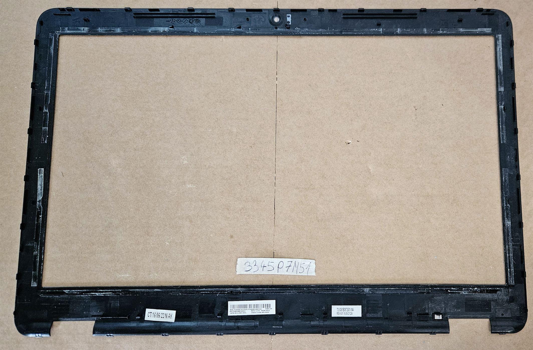 HP 850 G3 ZBook 15U G3 LCD-Bildschirmblende, Rahmenverkleidung, 821183-001 – Originalersatz – Bild 2