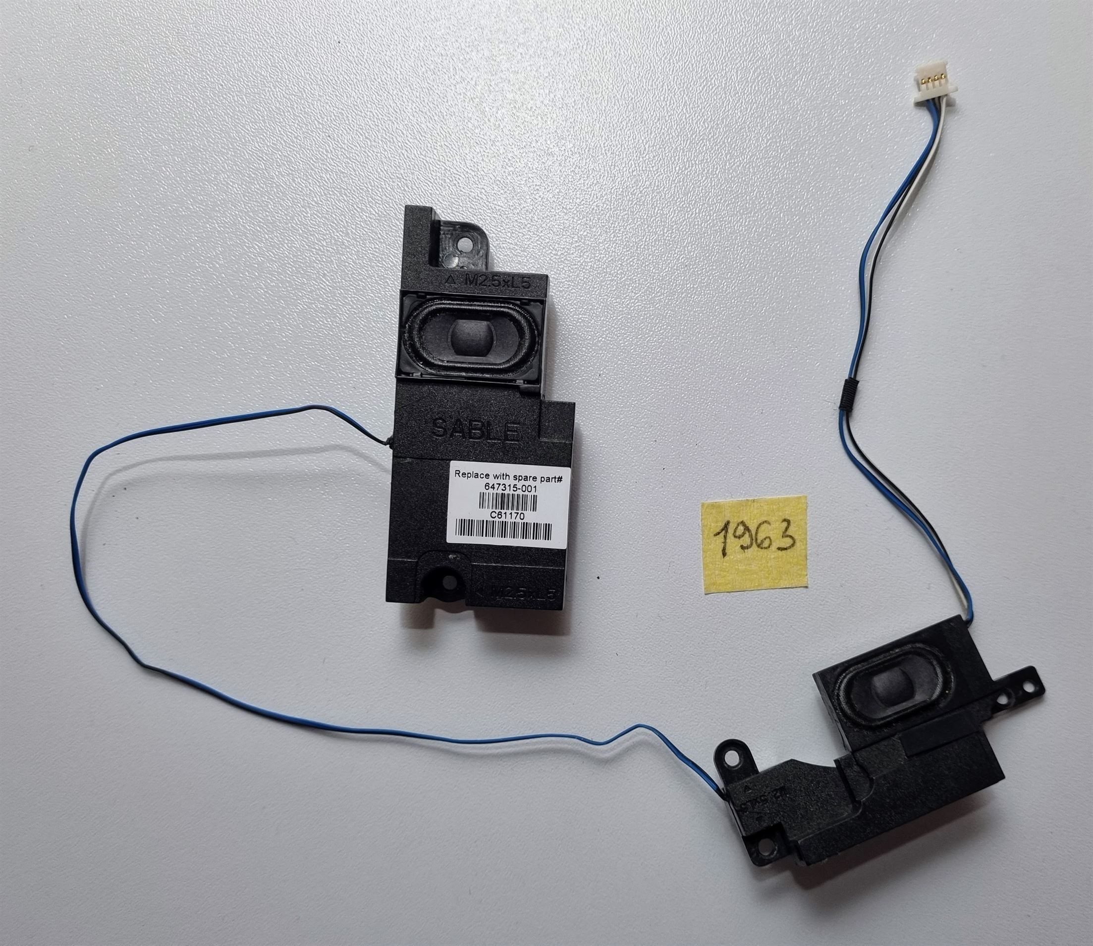 HP CQ57-205SO Soundspeaker Lautsprecher 647315-001 - Original Laptop Lautsprecher Ersatz